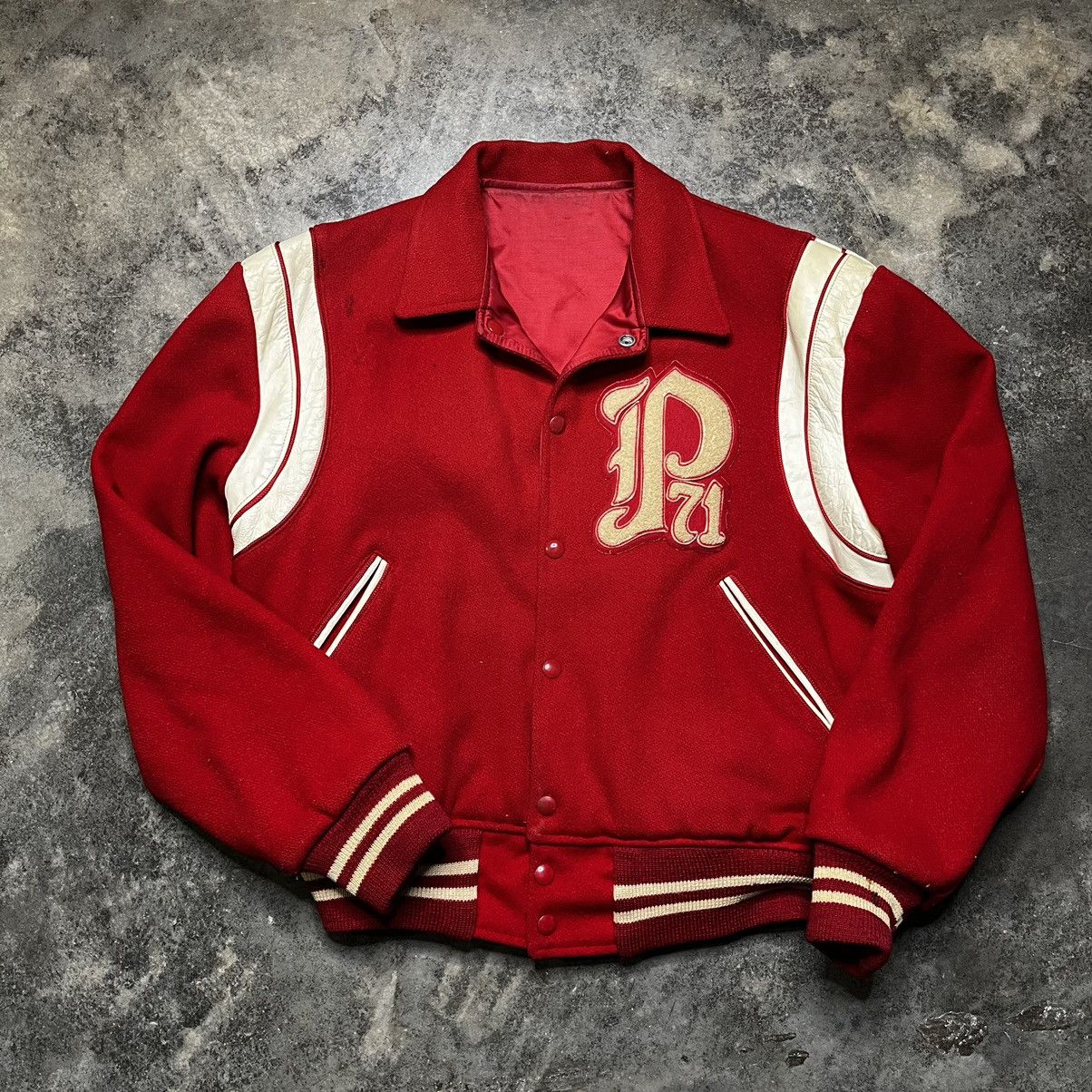 Vintage vintage 70s princeton ivy league varsity letterman jacket Size US L / EU 52-54 / 3 - 2 Thumbnail