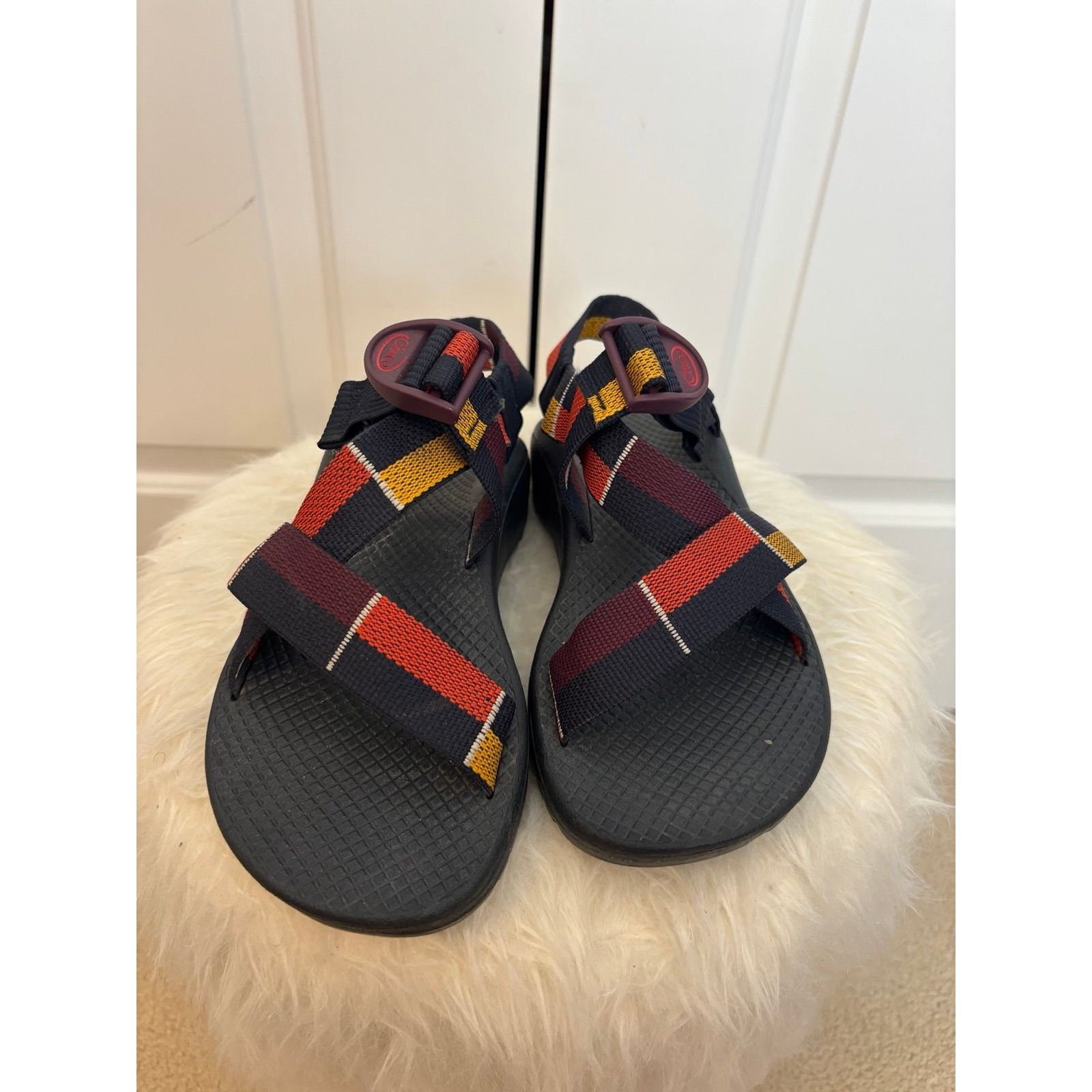 Chaco Chaco Mega Z/Cloud sandal straps Blocboum Red pattern size 6 Size US 6 / IT 36 - 2 Thumbnail