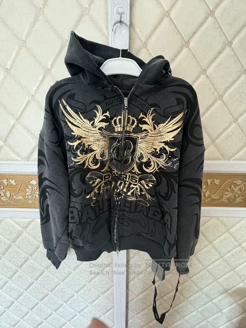 Balenciaga Balenciaga Hoodie without drawstrings Size US S / EU 44-46 / 1 - 1 Thumbnail