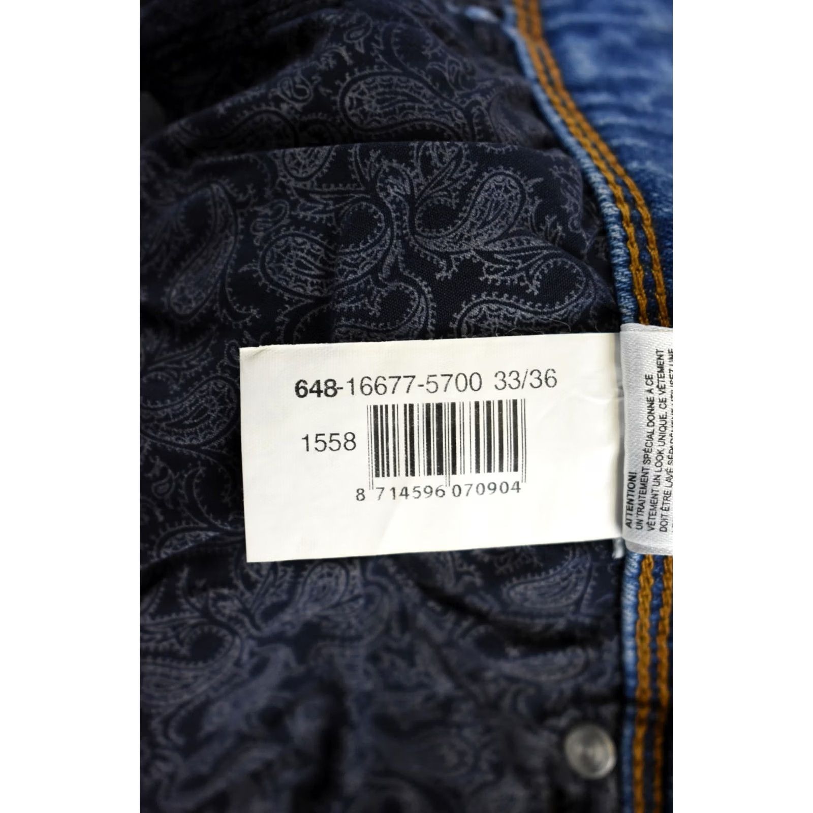 Vintage State Of The Art Monza Regular Fit Jeans Men W33 Denim Blue Size US 33 - 7 Thumbnail
