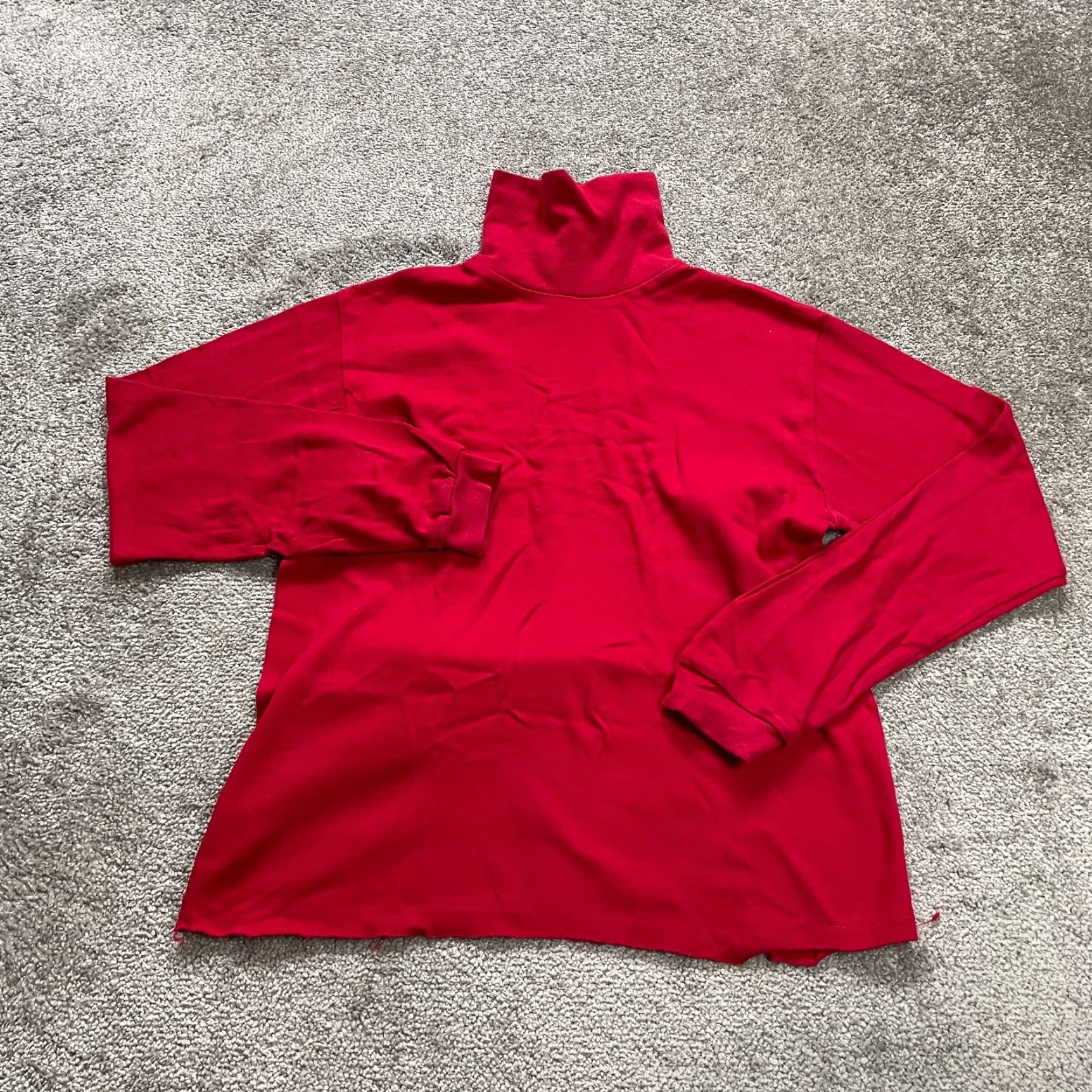 Vintage VINTAGE REI Turtle Neck Sweater Woman Medium Solid Red Long Sleeve Cotton Outdoor Casual Size M / US 6-8 / IT 42-44 - 2 Thumbnail