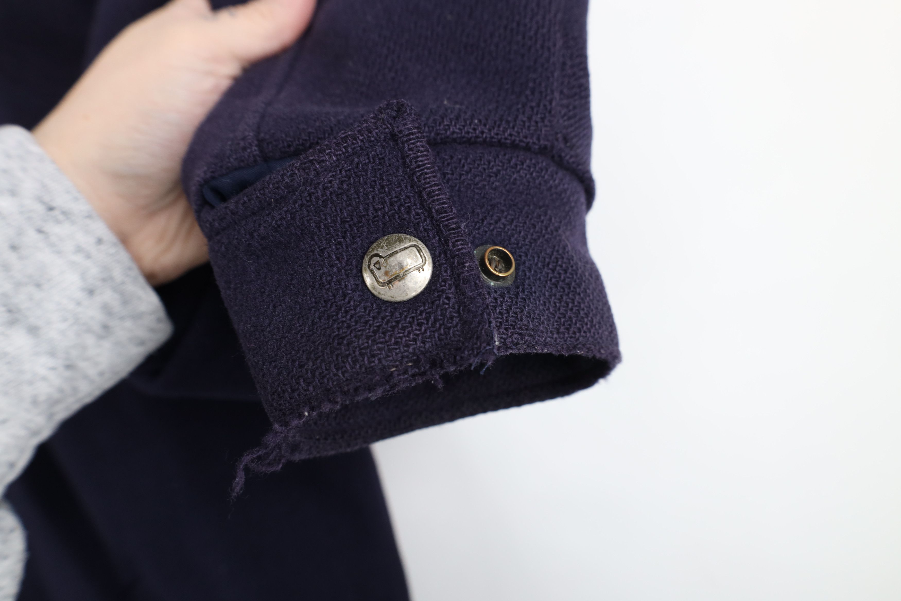 Vintage × Woolrich Woolen Mills Vintage 90s Woolrich Lined Wool Bomber Jacket Navy Blue USA Size US XL / EU 56 / 4 - 7 Thumbnail