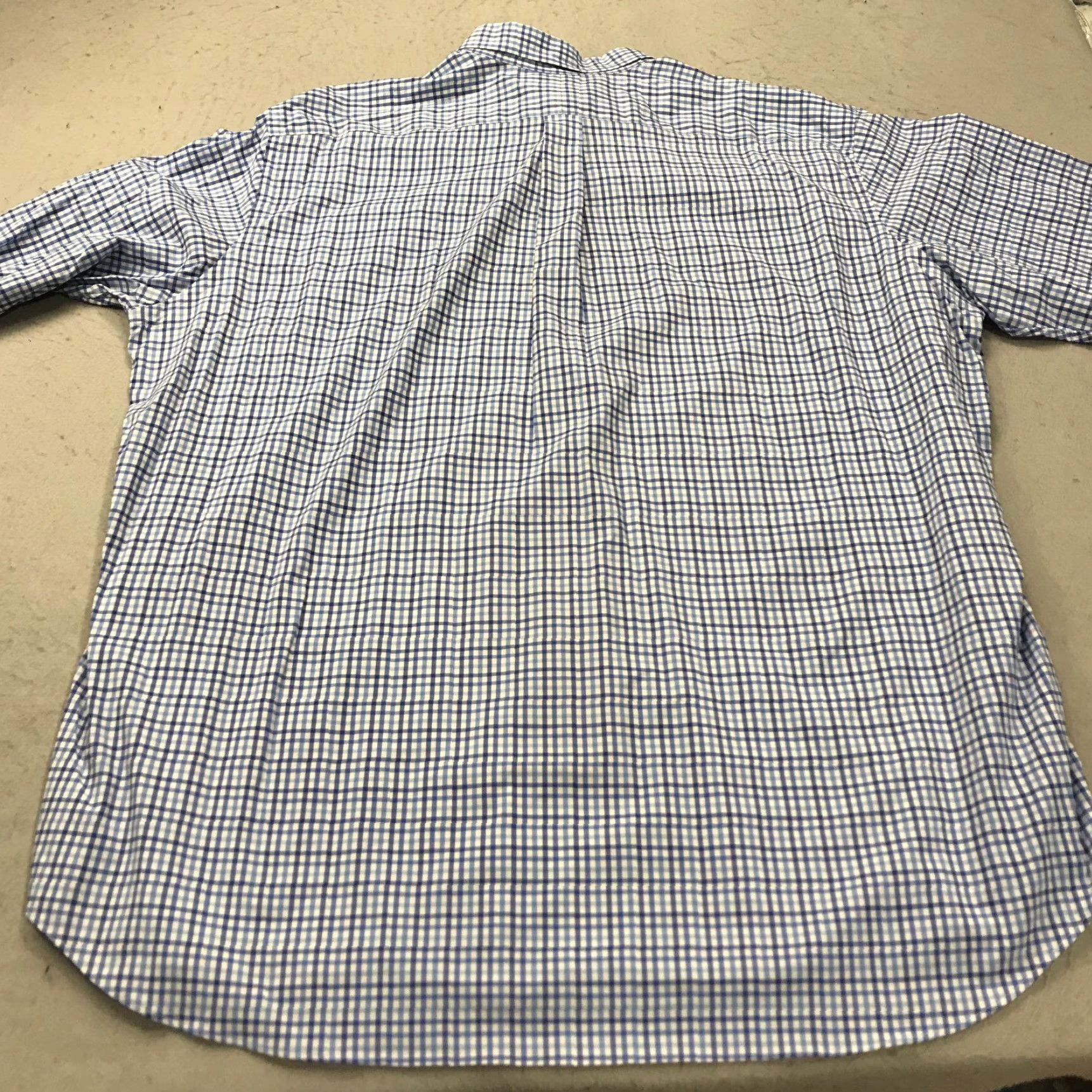 Ralph Lauren Ralph Lauren Shirt Mens 3XLT Tall Blue Check Performance Stretch Casual Button Up Shirt Size US XXL / EU 58 / 5 - 7 Thumbnail