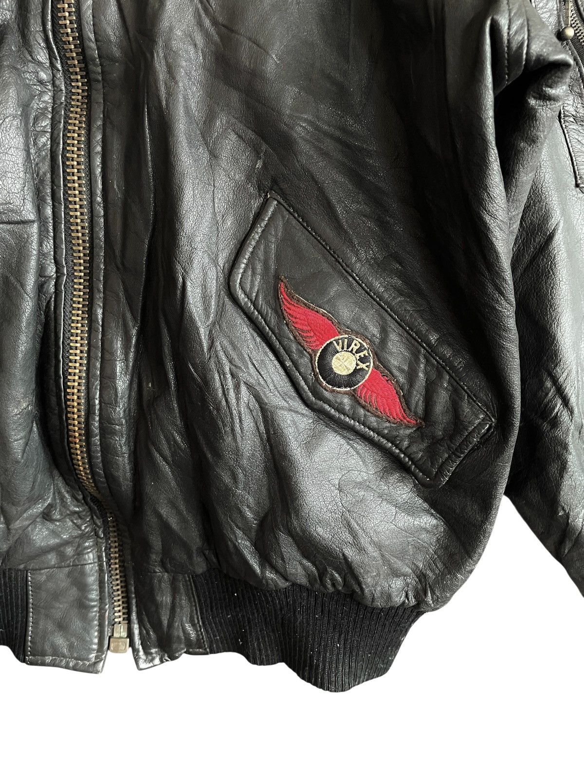Avirex Very Rare Vintage Avirex MA-1 Leather Flight Jacket 1980s Size US M / EU 48-50 / 2 - 9 Thumbnail