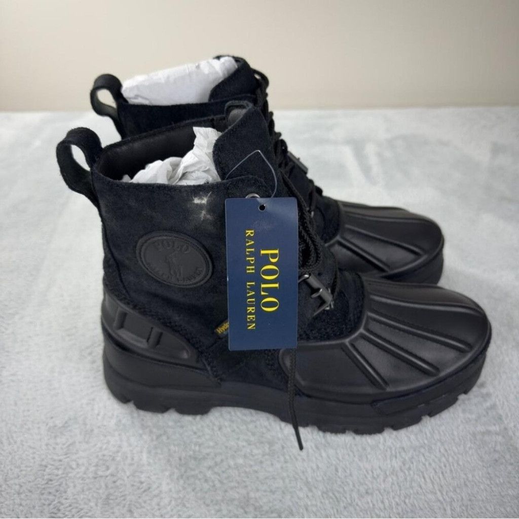 Polo Ralph Lauren Polo Ralph Lauren NWT Oslo High Waterproof Black Boots 9D US Size US 9 / EU 42 - 2 Thumbnail