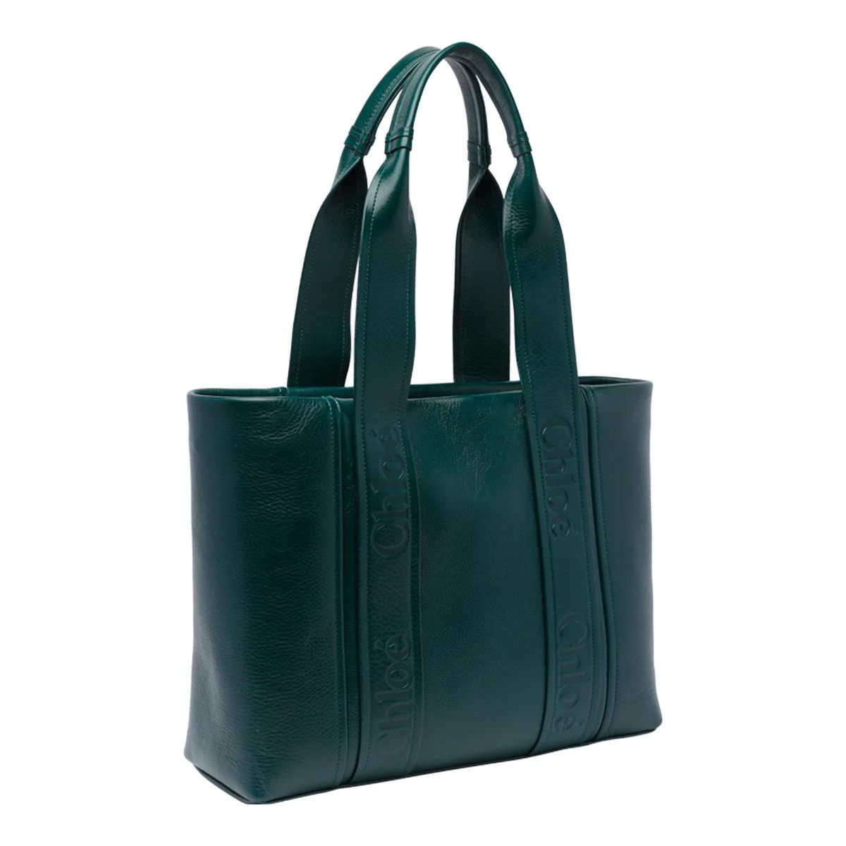 Chloe o1loc1c10425 Size:OS / Woody Medium Tote Bag in Boyish Green Size ONE SIZE - 2 Thumbnail
