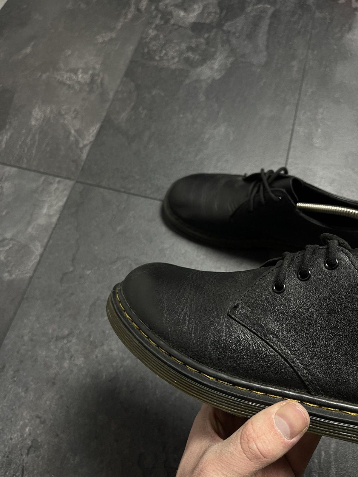 Dr. Martens × Vintage Dr Martens Oxford Shoes Black 1461 Smooth Leather Casual Size US 6 / EU 39 - 8 Thumbnail