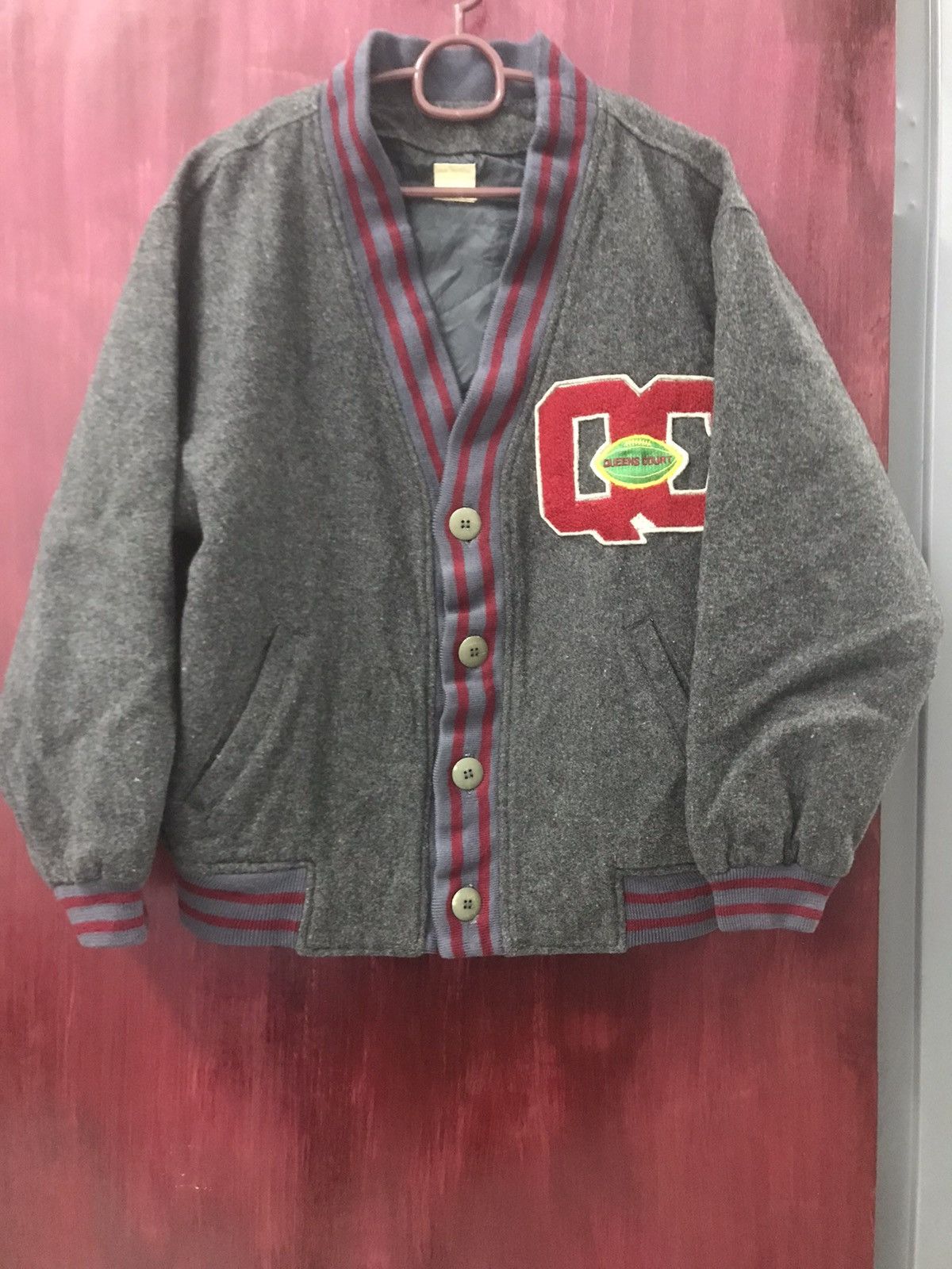 Designer × Japanese Brand VINTAGE QUEEN COURT WOOL JACKET Size US L / EU 52-54 / 3 - 1 Thumbnail