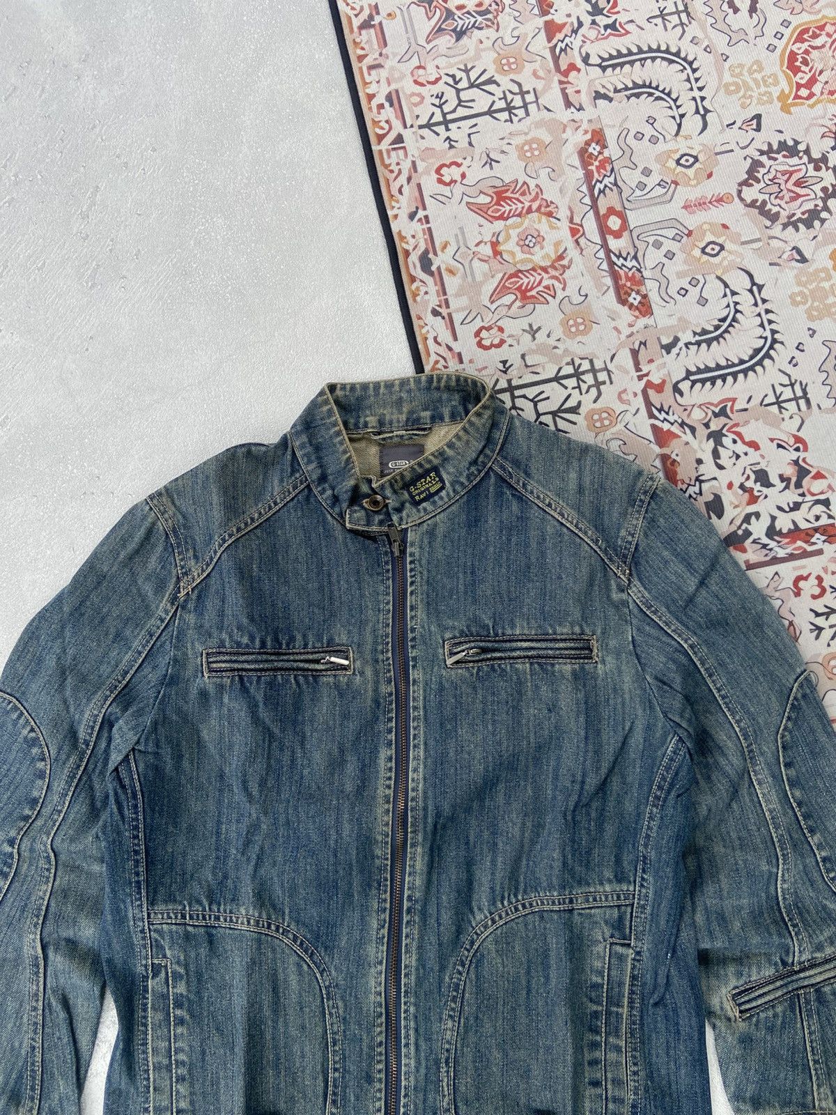 G-Star Vintage G star Raw biker riding fading jacket Size US M / EU 48-50 / 2 - 3 Thumbnail
