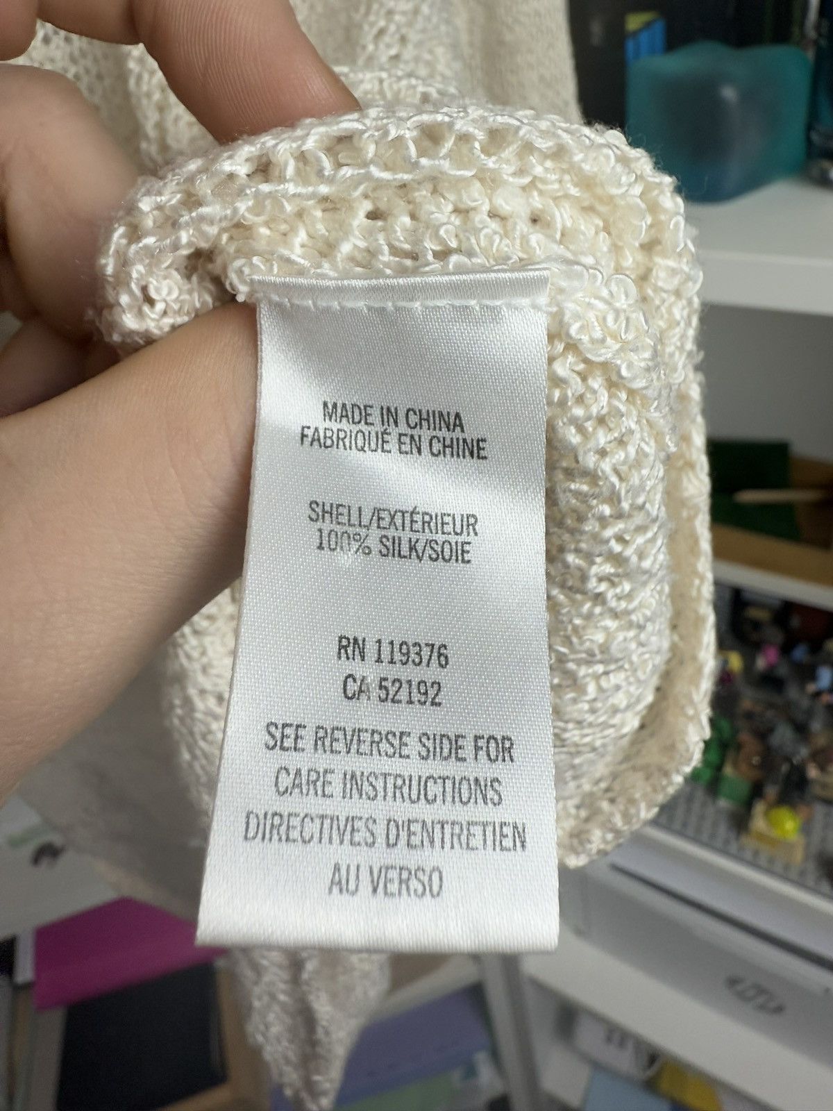 Designer × Helmut Lang Helmut lang asymmetrical crochet silk sweater S archive opium Size S / US 4 / IT 40 - 7 Thumbnail