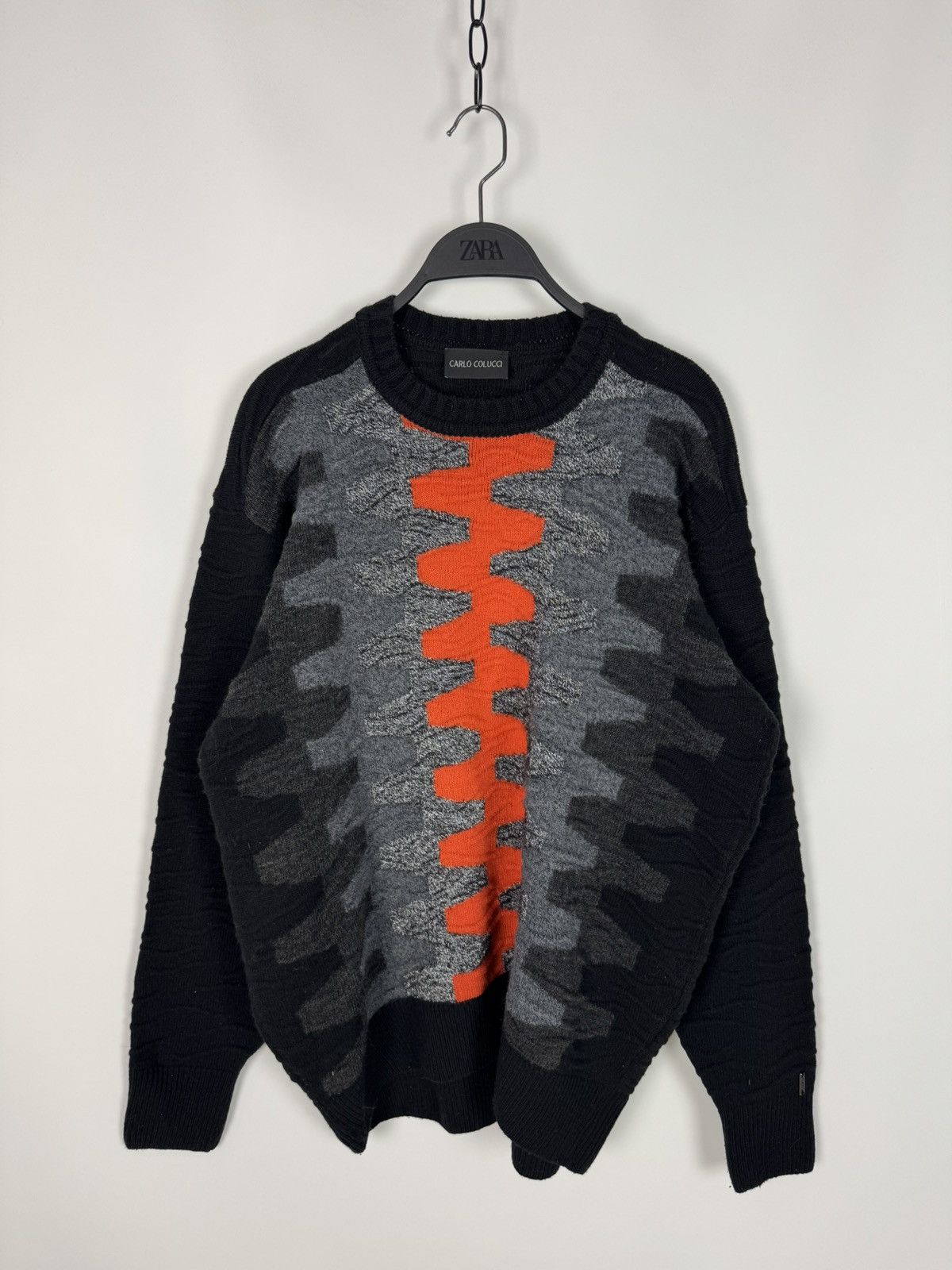 Carlo Colucci Vintage Carlo Colucci Wool Blend Knit Sweater Size US L / EU 52-54 / 3 - 1 Thumbnail