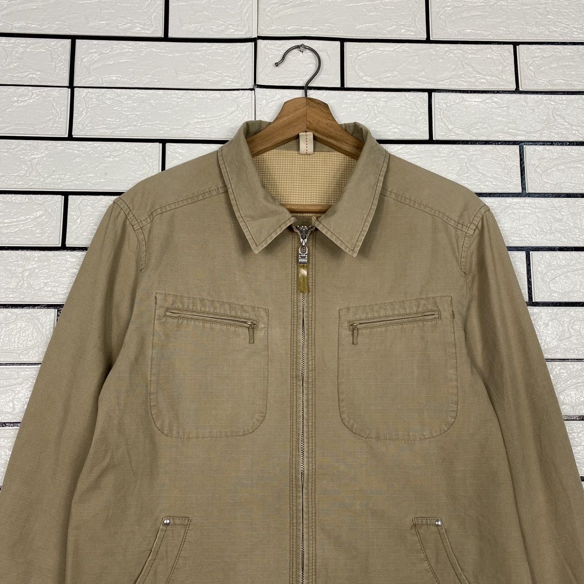 Japanese Brand 📌Vintage HBT Work Jacket AimOwesime Issey Miyake Size US M / EU 48-50 / 2 - 4 Thumbnail