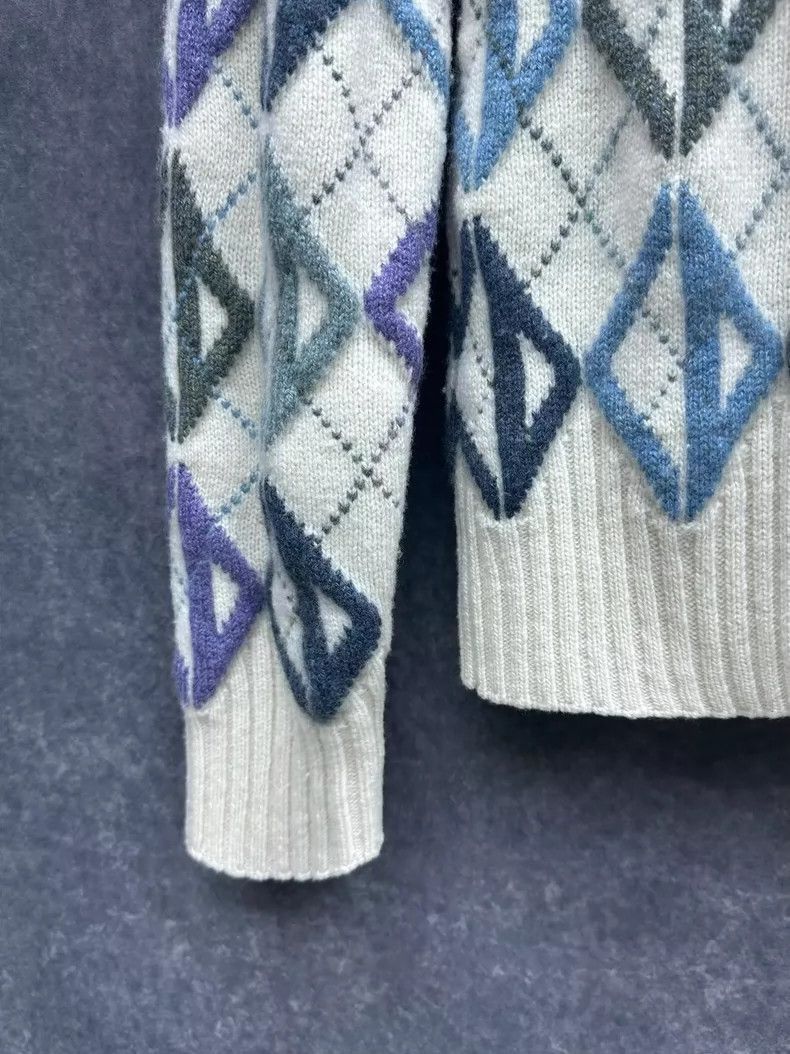 Dior Dior DIOR Men's Knit Sweater with Diamond Pattern-2507 Size US S / EU 44-46 / 1 - 4 Thumbnail