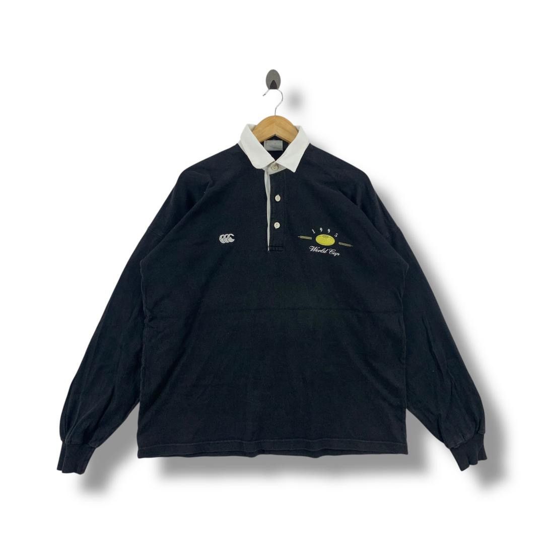 Canterbury of New Zealand × Vintage Vintage CANTERBURY allblack rugby 1995 long sleeve polo Size US XL / EU 56 / 4 - 1 Thumbnail