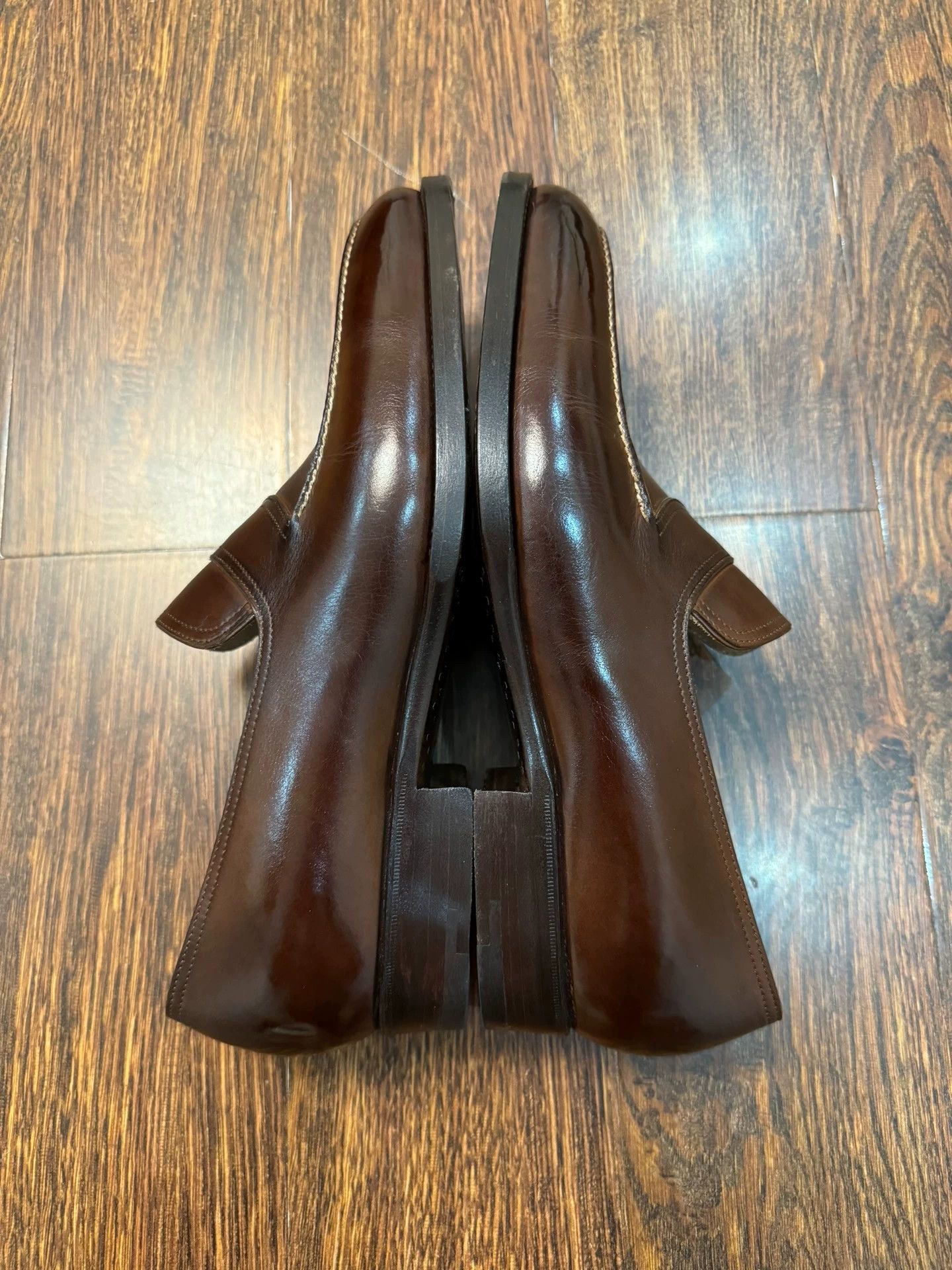 Other SaintCrispin's Men's Mid Brown U-tip Loafer UK6F Worn Once Size US 6.5 / EU 39-40 - 4 Thumbnail