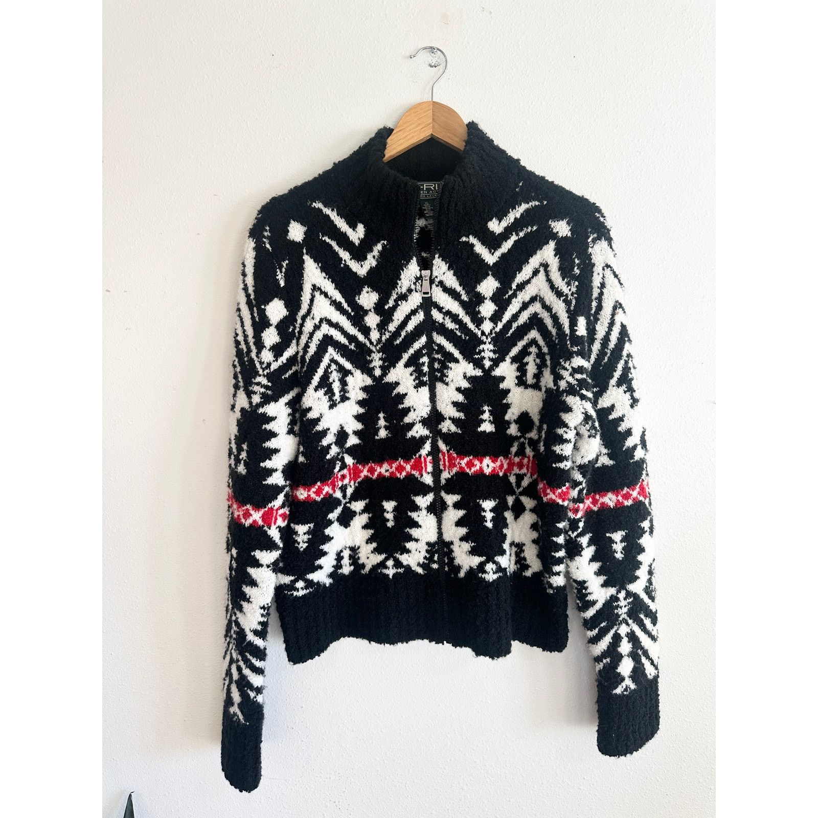 Lauren Ralph Lauren Lauren Ralph Lauren Geometric Zip Ski Sweater XL Size XL / US 12-14 / IT 48-50 - 2 Thumbnail