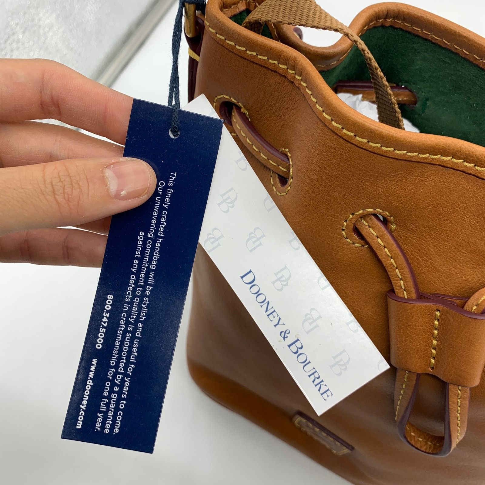 Dooney & Bourke Dooney & Bourke Leather Crossbody Bag Melrose Drawstring Size ONE SIZE - 7 Thumbnail