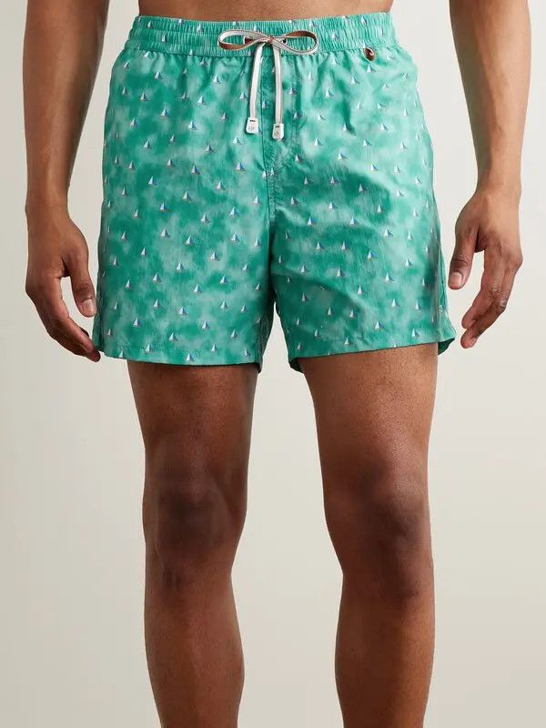 Loro Piana o1srvl11e1024 Bay Swim Trunk in Mint Blue Size US 30 / EU 46 - 2 Thumbnail