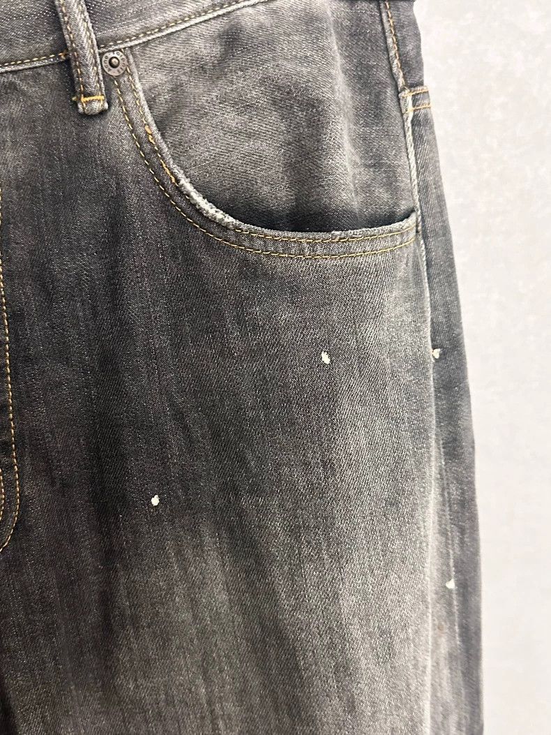 Acne Studios Acne Studios Splashed ink stained black wide-leg jeans Size US 32 / EU 48 - 4 Thumbnail