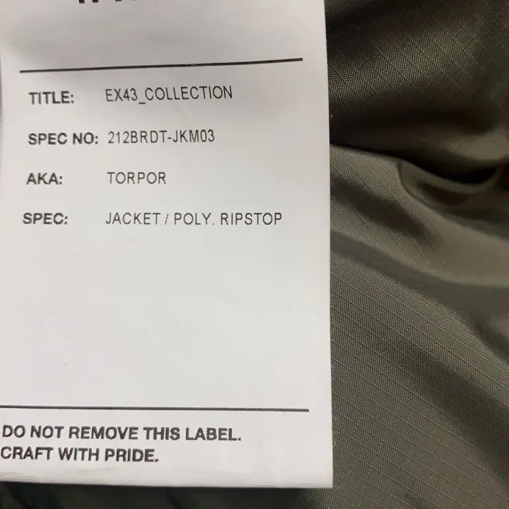 Other WTAPS Waterproof Solid Color Cotton Jacket -2508 Size US M / EU 48-50 / 2 - 2 Thumbnail