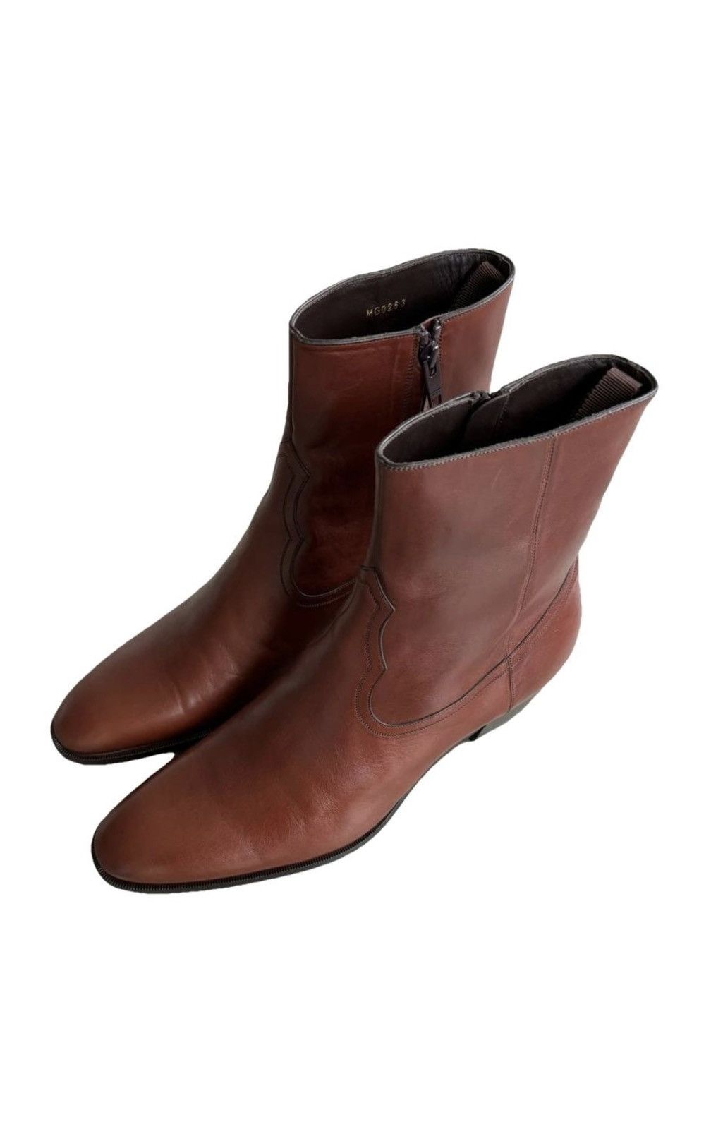 Celine Jacno Zipped Ankle Boots Size US 12 / EU 45 - 1 Thumbnail