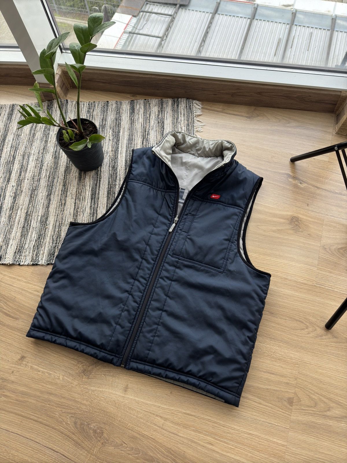 Nike × Vintage Vintage Nike Reversible Y2K light vest Size US S / EU 44-46 / 1 - 3 Thumbnail