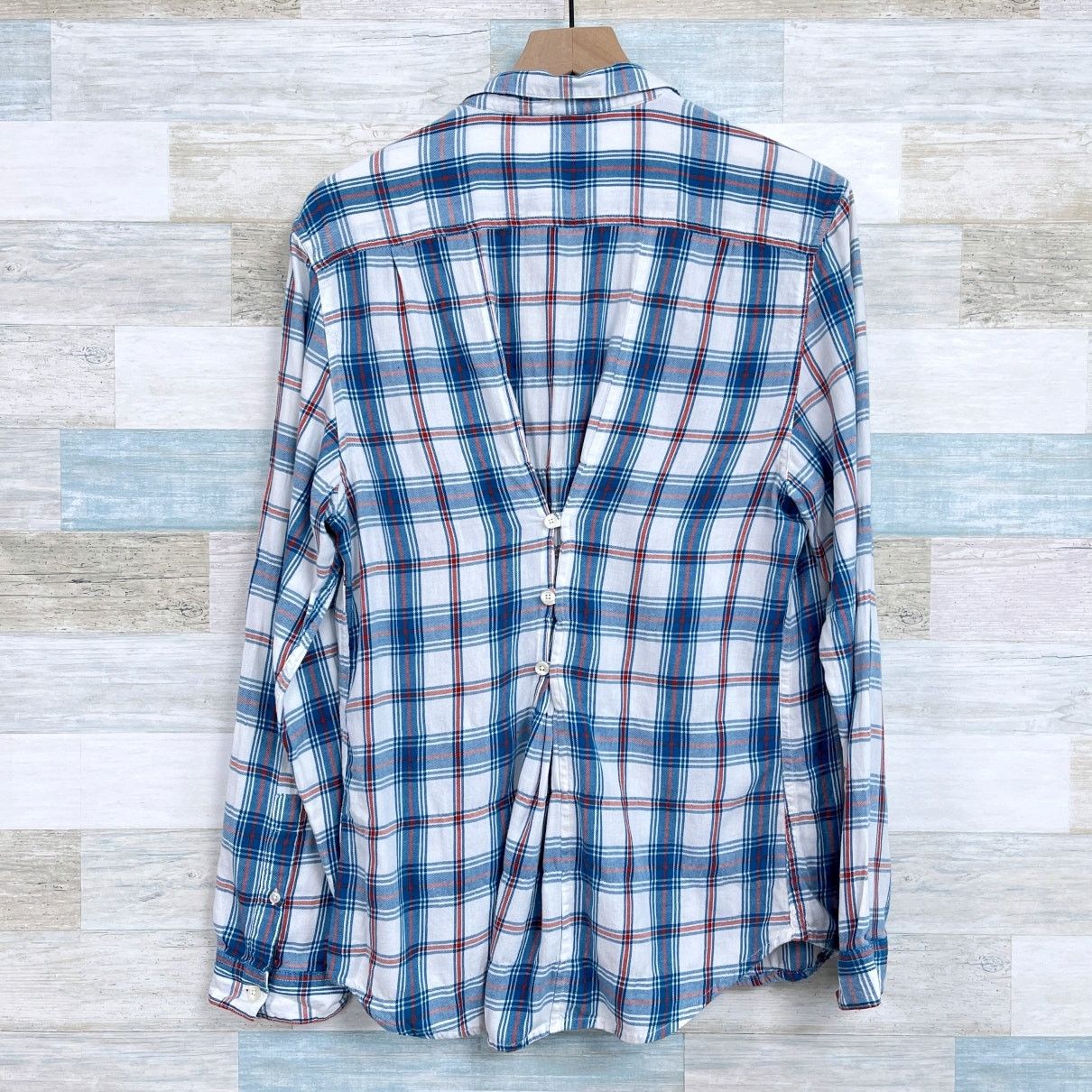 Other Horny Toad & Co Flannel Button Tunic Shirt Blue Womens S Size S / US 4 / IT 40 - 3 Thumbnail