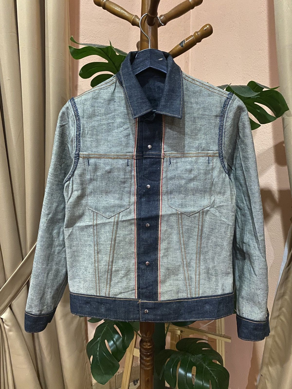Chevignon Chevignon Vintage Selvedge Denim Jacket French Workwear Size US XXS / EU 40 - 10 Thumbnail