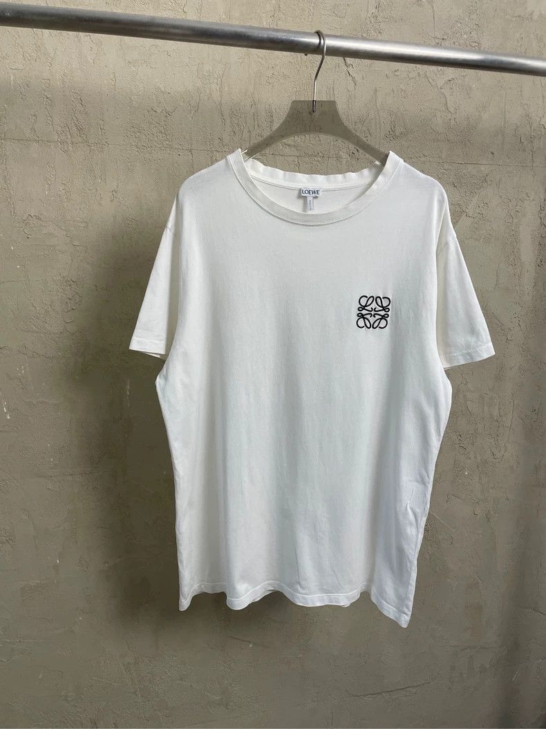 Other LOEWE White embroidered logo short sleeve T-shirt Size M / US 6-8 / IT 42-44 - 1 Thumbnail