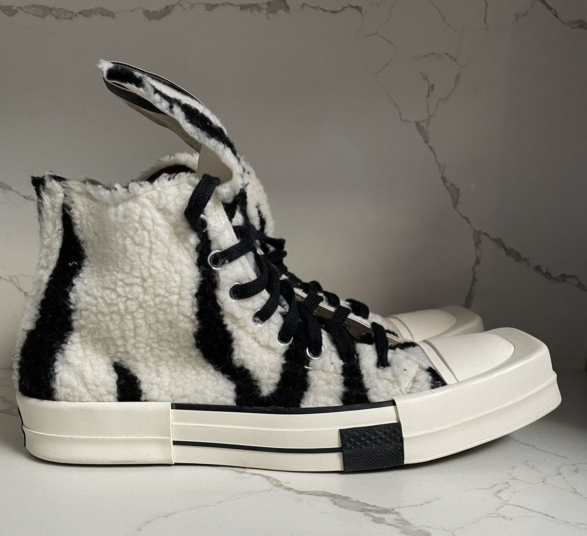 Converse × Rick Owens Drkshdw Rick Owens DRKSHDW Converse TURBODRK Hi Top New Size 10 Size US 9.5 / EU 42-43 - 1 Thumbnail