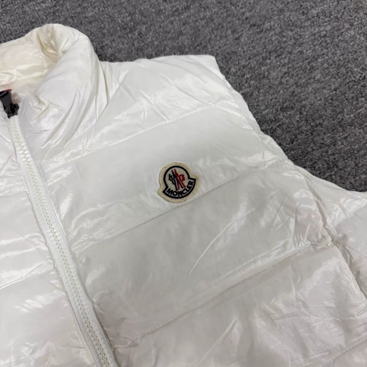 Moncler Moncler Ghany white down vest women's Size S / US 4 / IT 40 - 4 Thumbnail