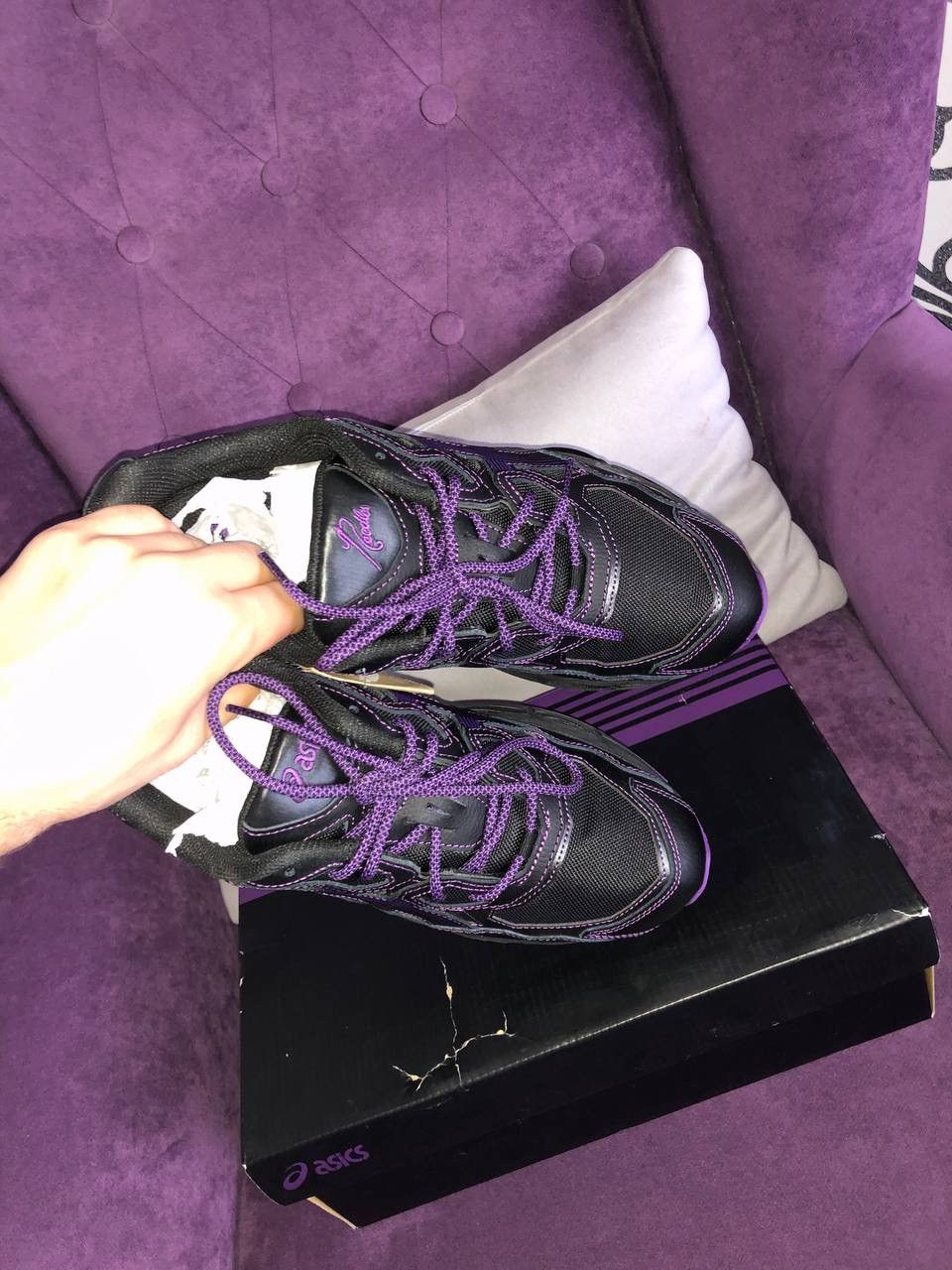 Asics Asics Gel-NYC Needles Black Purple Size US 9.5 / EU 42-43 - 7 Thumbnail