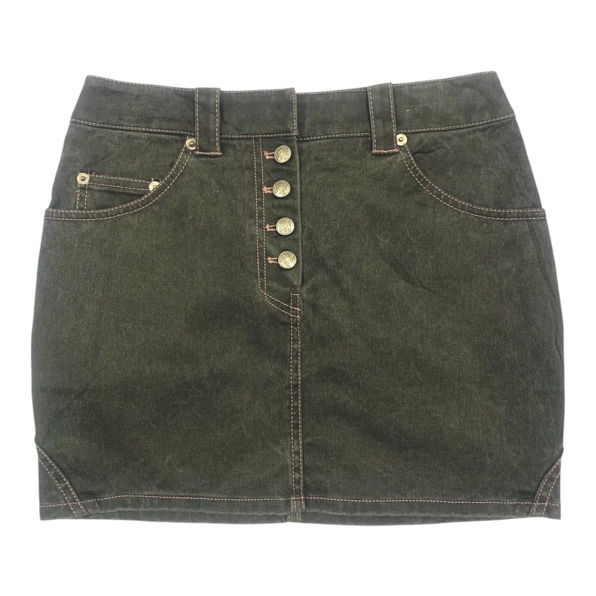 Dior Christian Dior SS2003 Denim Mini Skirt - Size 36 | W27x13 Size 27" / US 4 / IT 40 - 1 Thumbnail
