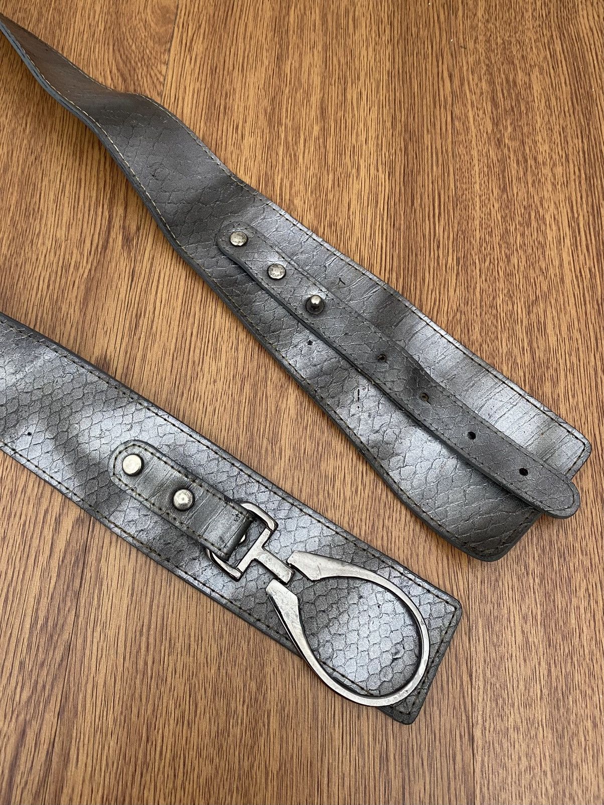 If Six Was Nine Silver alligator belt Size ONE SIZE - 2 Thumbnail