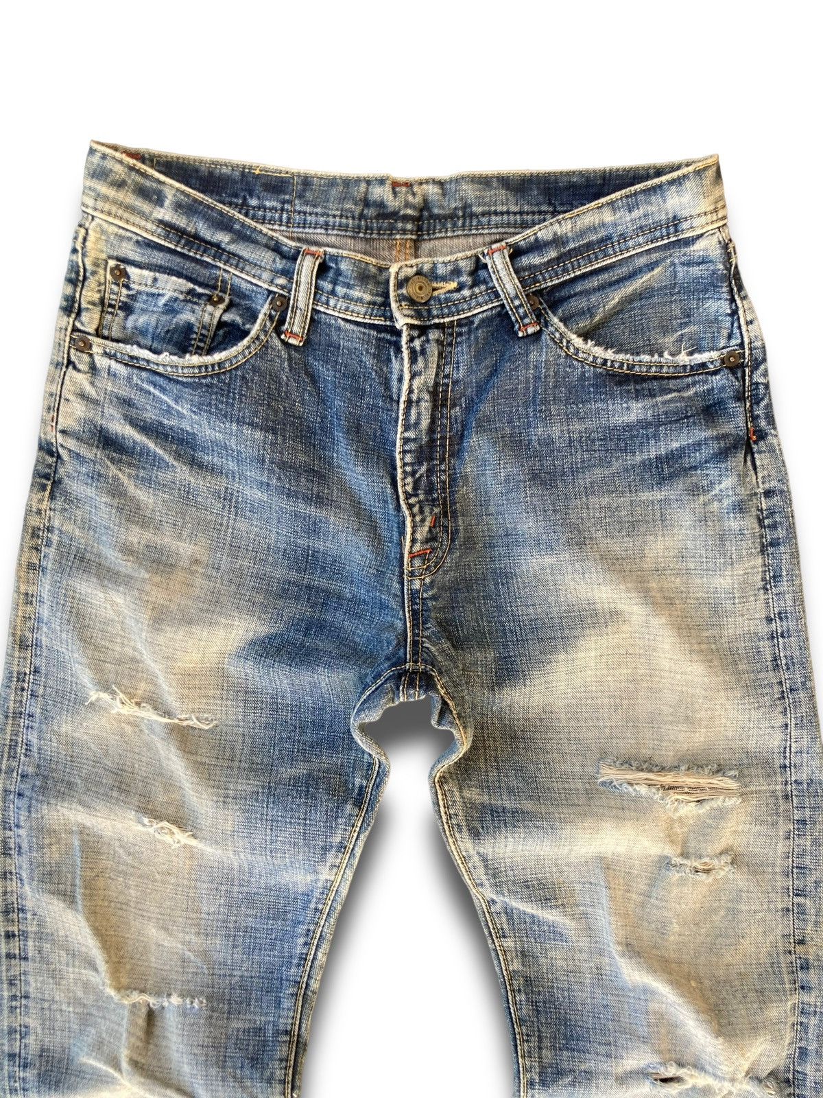 Japanese Brand Vintage 90s Kaihara Japanese Denim Size US 33 - 2 Thumbnail