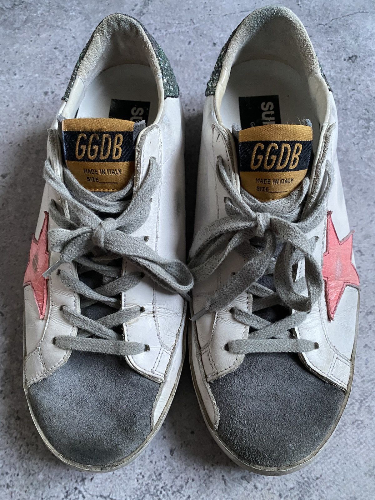 Golden Goose Golden Goose Superstar GGDB Leather Sneakers Red Star Sz 38 Size US 8 / IT 38 - 5 Thumbnail