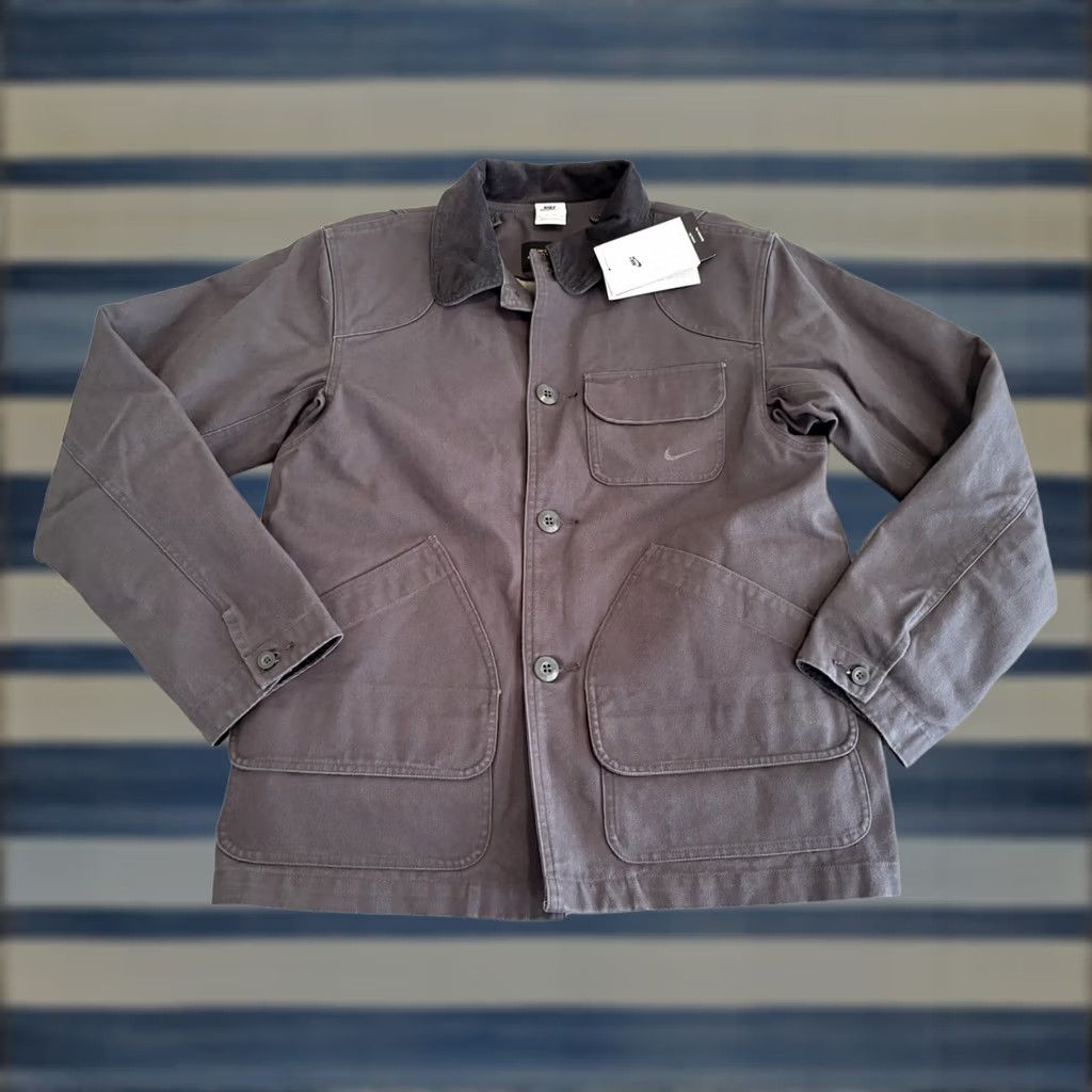 Nike Nike Life Flannel-Lined Barn Coat Jacket Anthracite Mens XS NWT Quilted Coat Size US XS / EU 42 / 0 - 1 Thumbnail