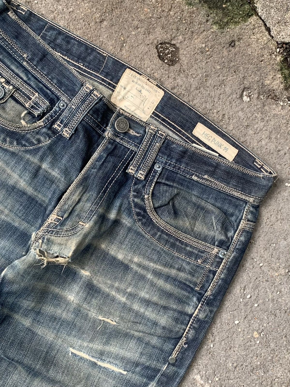 Japanese Brand × Vintage Vintage Meg Punk 19 Taverniti Jeans Size US 34 / EU 50 - 7 Thumbnail