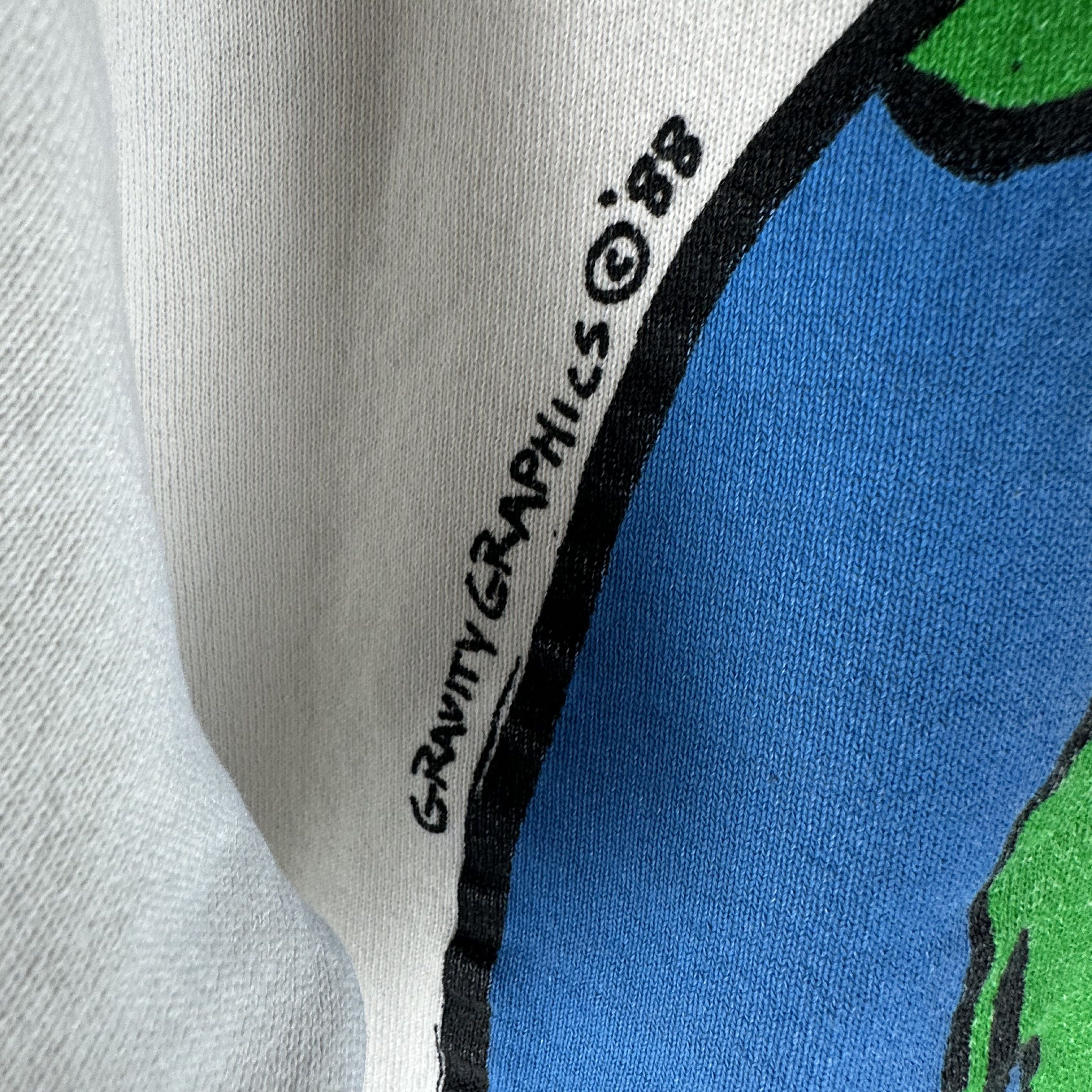 Vintage ​1988 There's No Place Like Home Earth Graphic Sweatshirt Size US XL / EU 56 / 4 - 3 Thumbnail