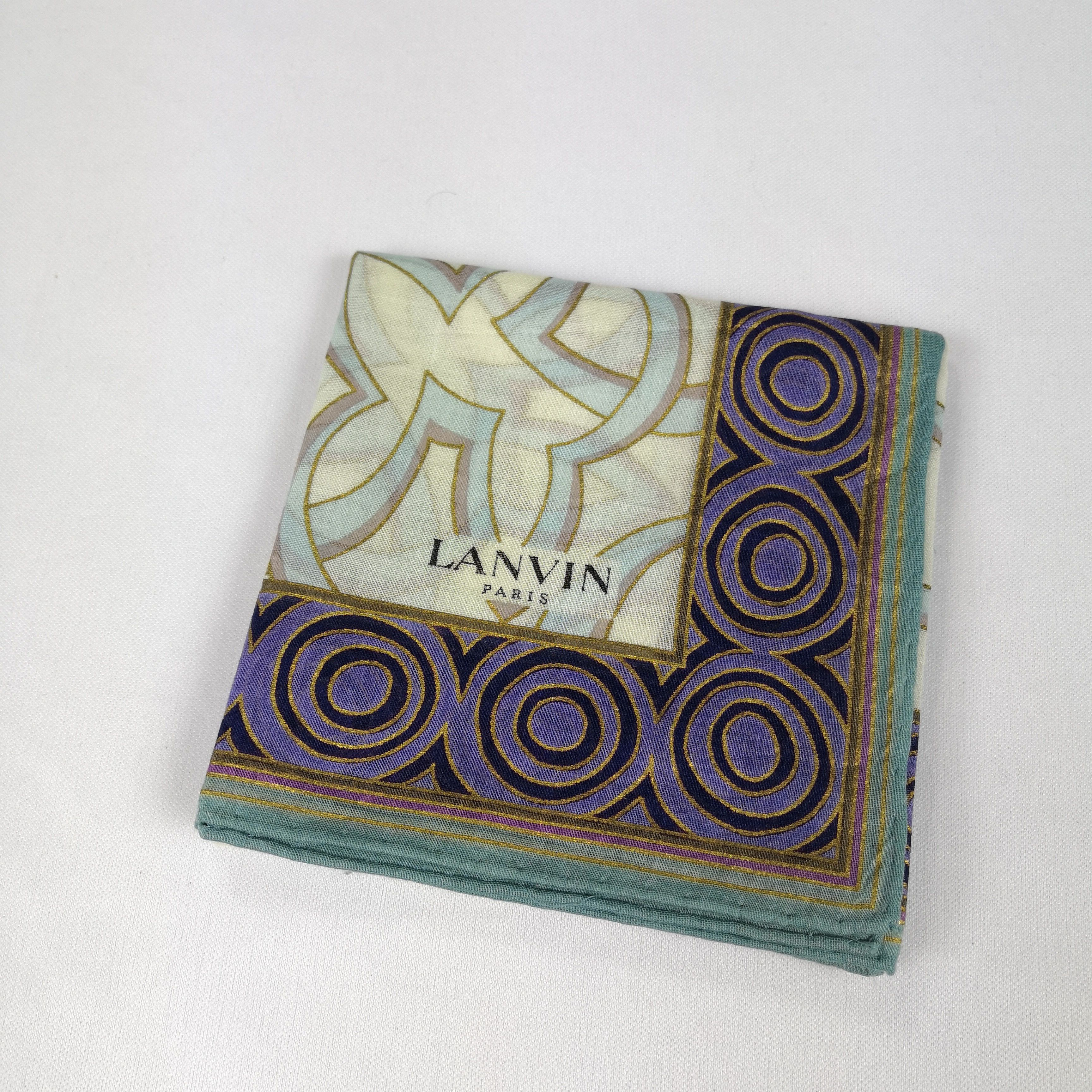 Lanvin Vintage Lanvin Handkerchief Bandana Pocket Square Size ONE SIZE - 3 Thumbnail
