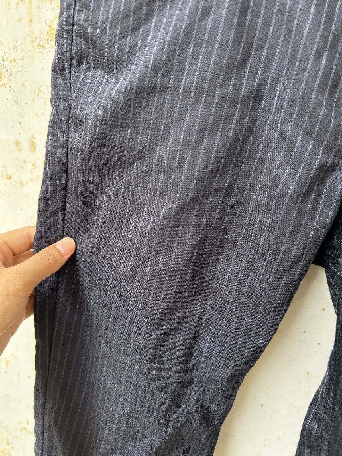 Junya Watanabe Junya Watanabe Man COMME des GARCONS MAN Pink Striped Pants Size US 30 / EU 46 - 4 Thumbnail