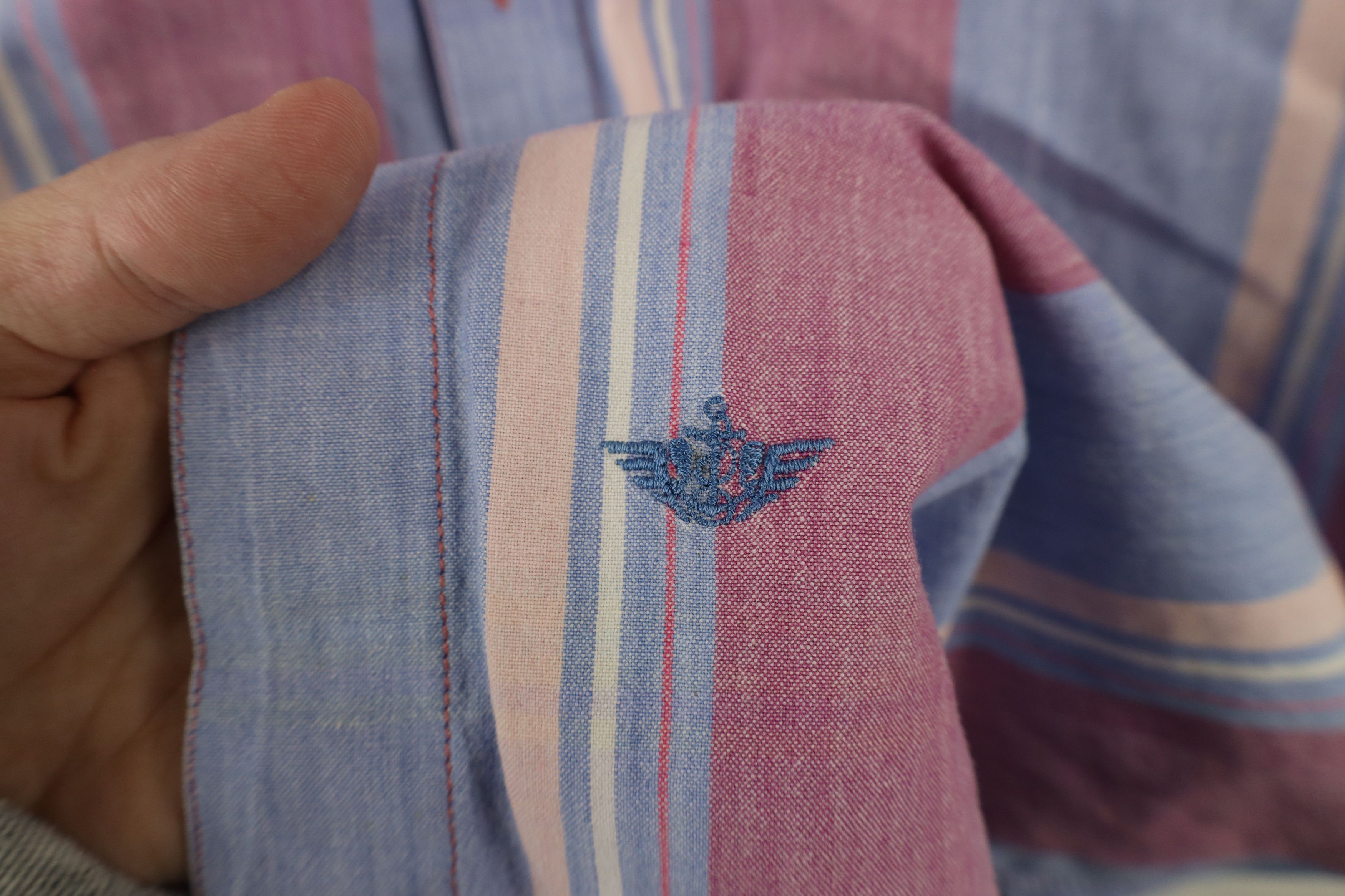 Vintage Vintage 90s Streetwear Pastel Striped Button Down Shirt Size US L / EU 52-54 / 3 - 4 Thumbnail