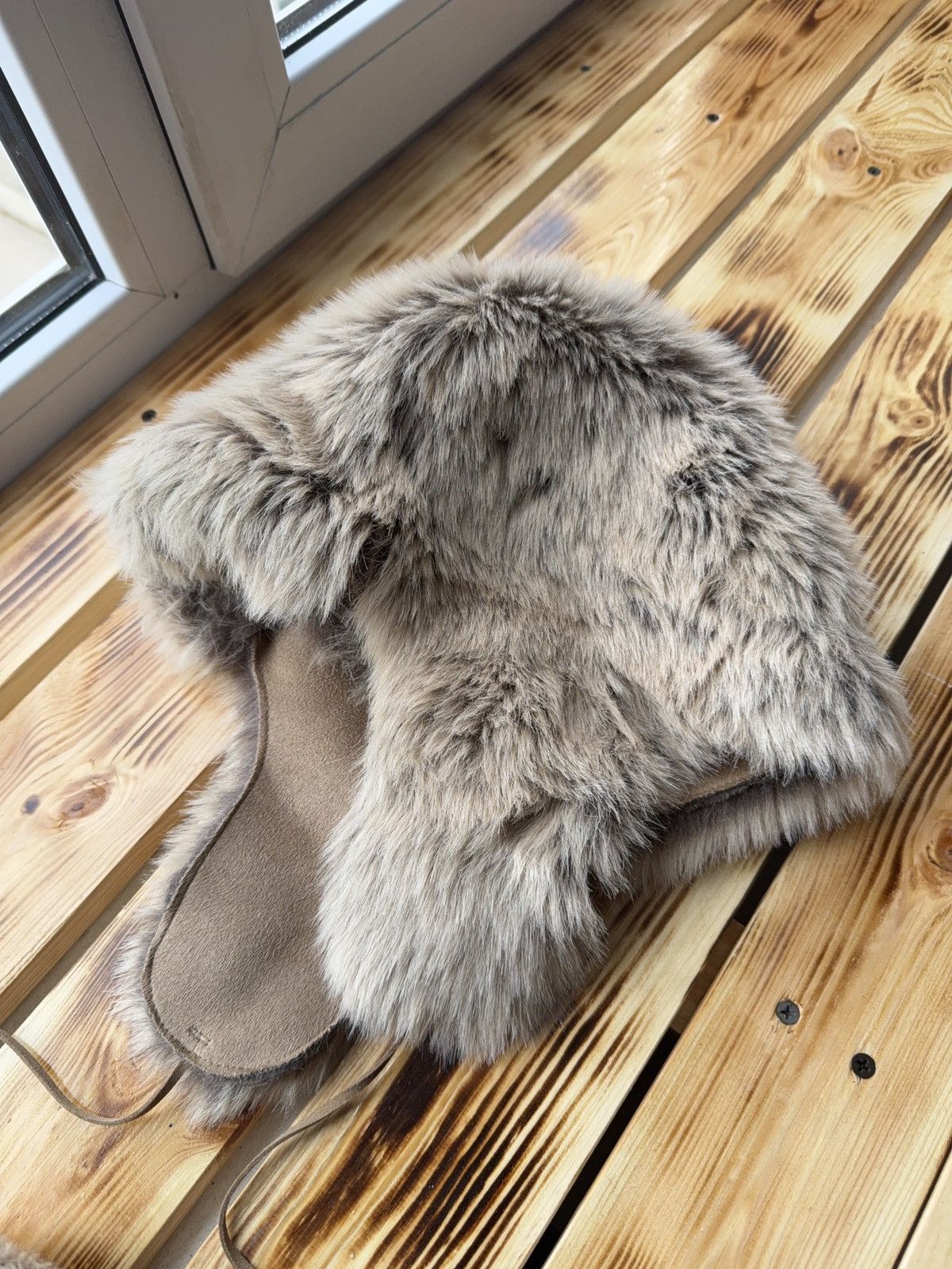 Le Grande Bleu (L.G.B.) Vintage Y2K Fuzzy Fur Ushanka Hat if six was nine LGB Style Size ONE SIZE - 9 Thumbnail