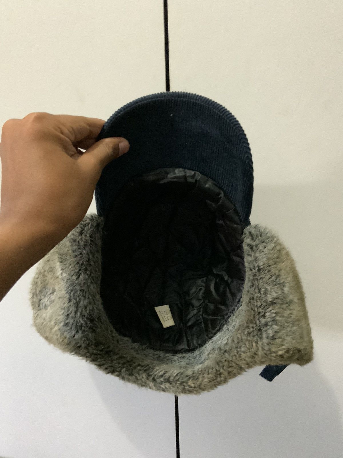 Japanese Brand Reliable Corduroi Fade Mohair Fur Ski Hat Cap Size ONE SIZE - 7 Thumbnail