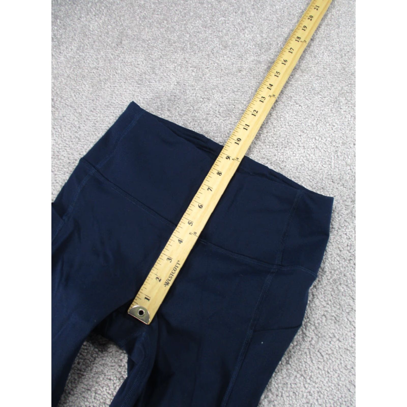Lululemon VINTAGE Lululemon Leggings Womens 4 Pace Rival HR Crop Athletic Activewear Running Jogging Navy Blue 90s Women Size 27" / US 4 / IT 40 - 6 Thumbnail