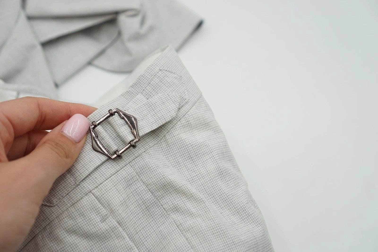 Suitsupply Men Suitsupply Pants Bredwood Grey Cotton Size UK/US46 Size 46R - 4 Thumbnail