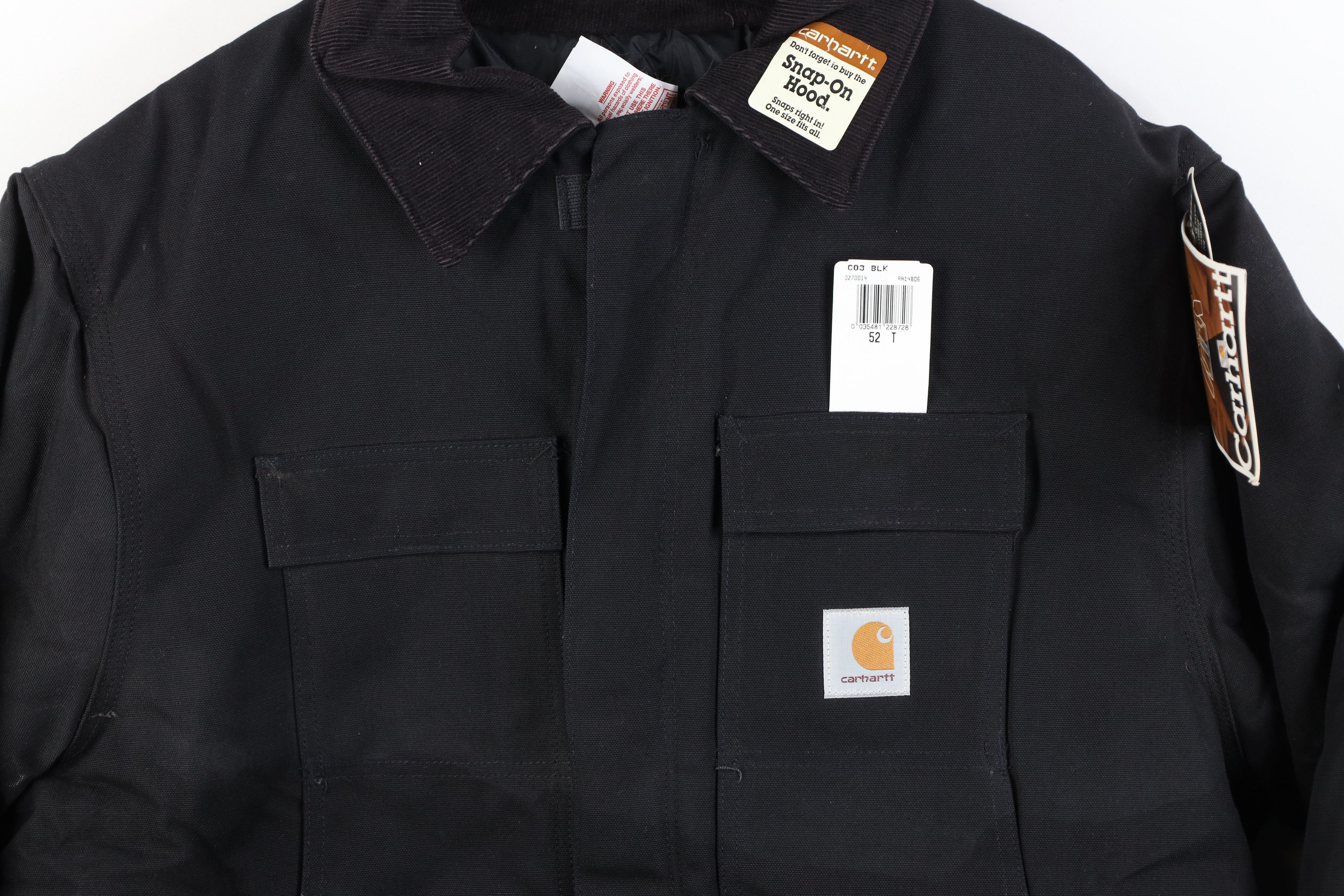 Carhartt Deadstock Vintage 90s Carhartt Chore Barn Jacket Black USA Size US XXL / EU 58 / 5 - 3 Thumbnail