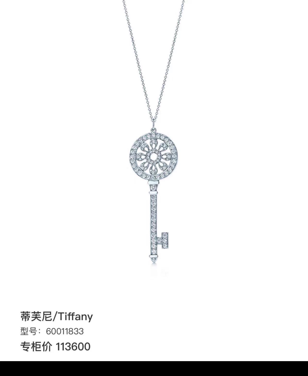 Tiffany & Co. Tiffany Keys Sunflower Diamond Petal Key Necklace Size ONE SIZE - 7 Thumbnail