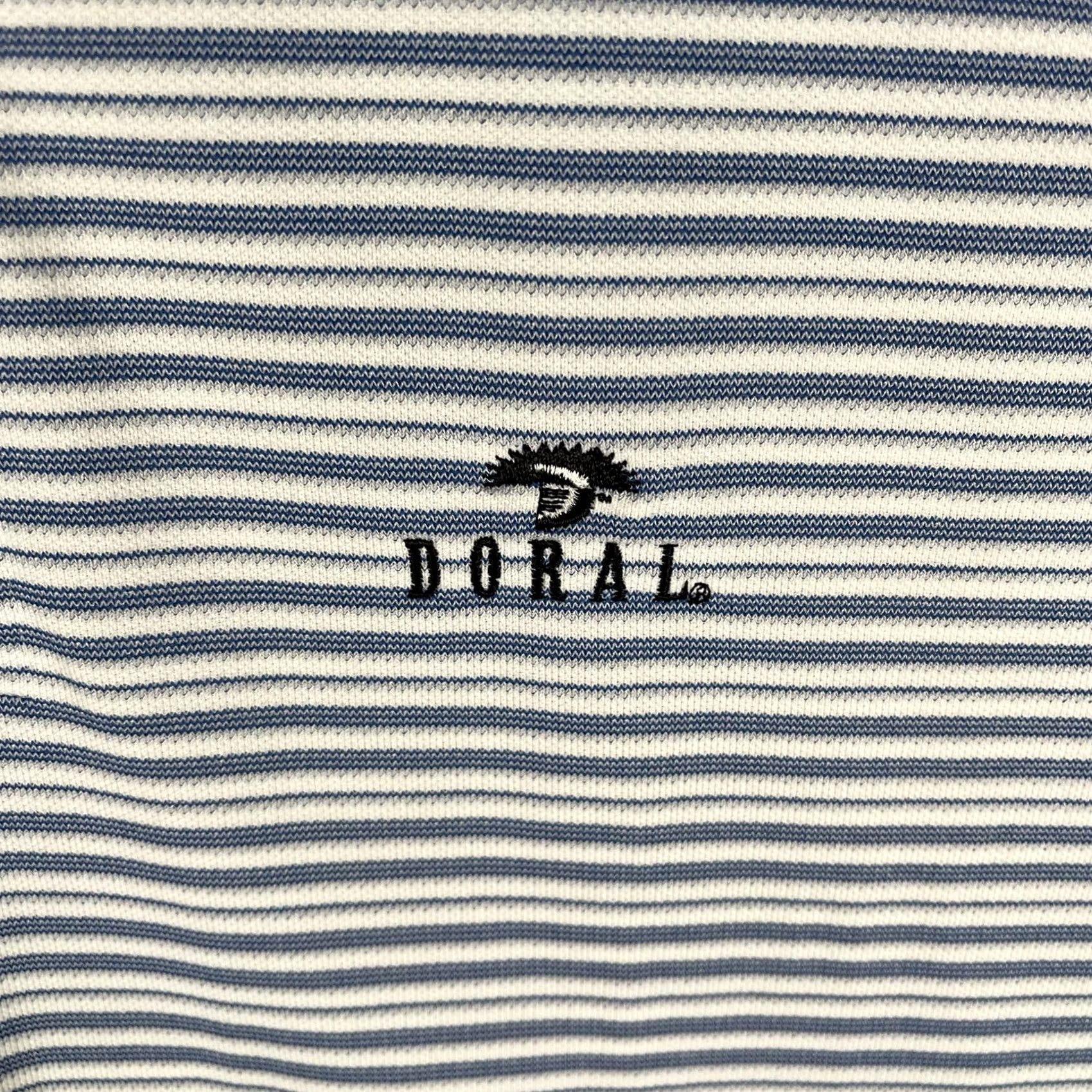 Nike Nike Dri-FIT Doral Golf Polo Shirt Mens 2XL Blue White Striped Short Sleeve UV Moisture Wicking Polo Size US XXL / EU 58 / 5 - 4 Thumbnail