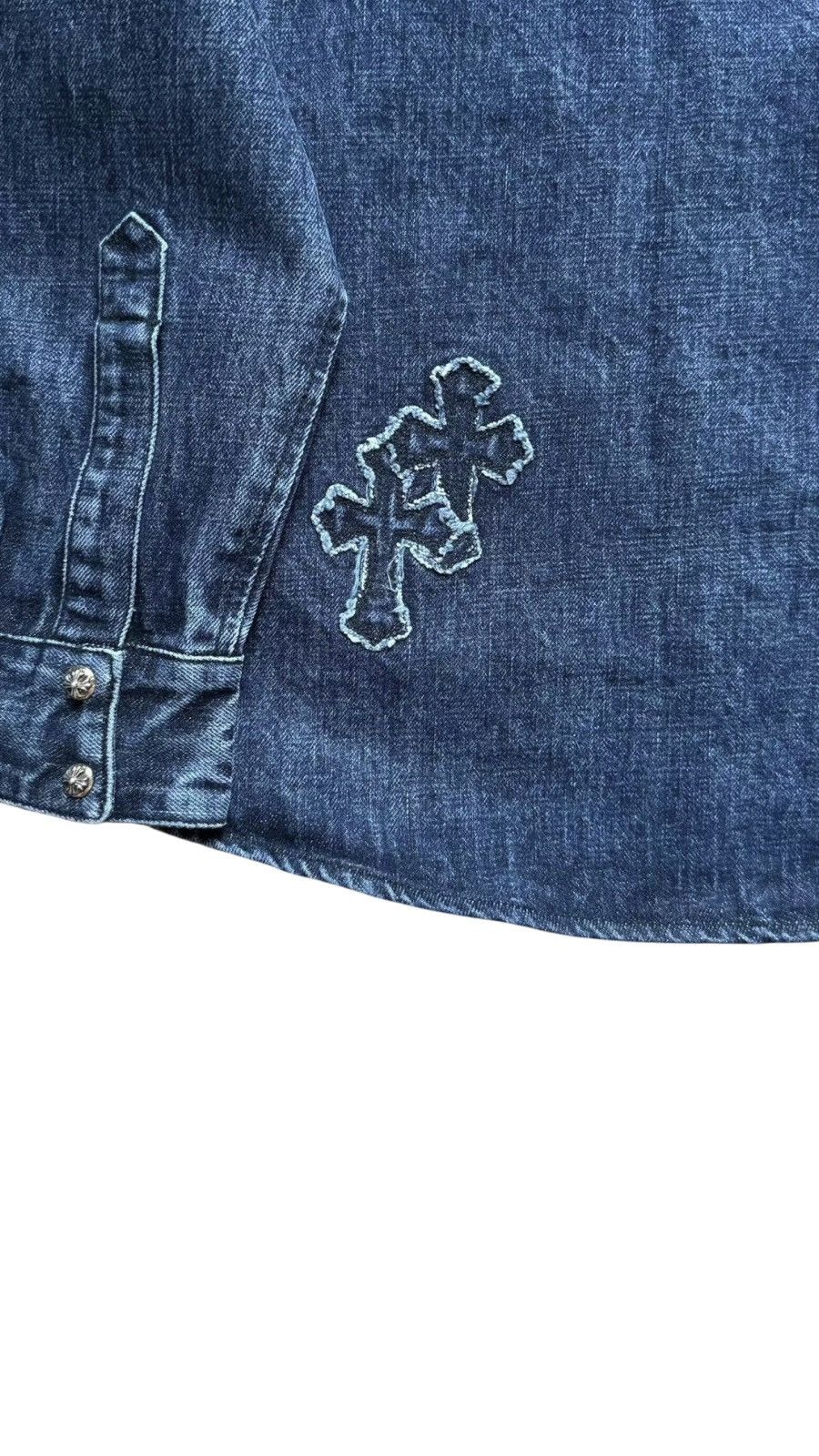 Chrome Hearts Chrome Hearts M Denim Cross Patches Shirt Size US M / EU 48-50 / 2 - 5 Thumbnail